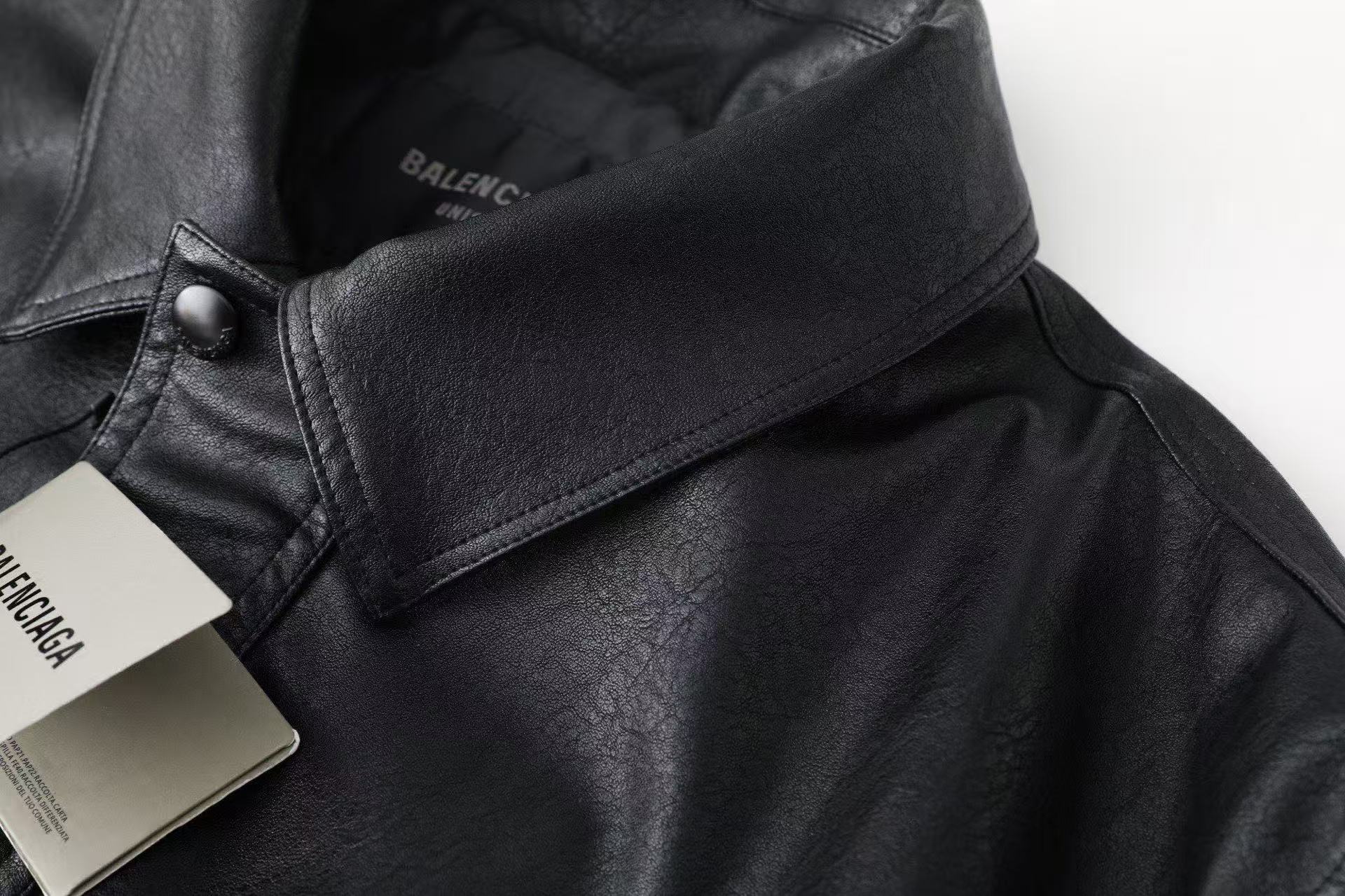 Balenciaga Balenciaga simulation PU leather jacket jacket product image 3 thumbnail