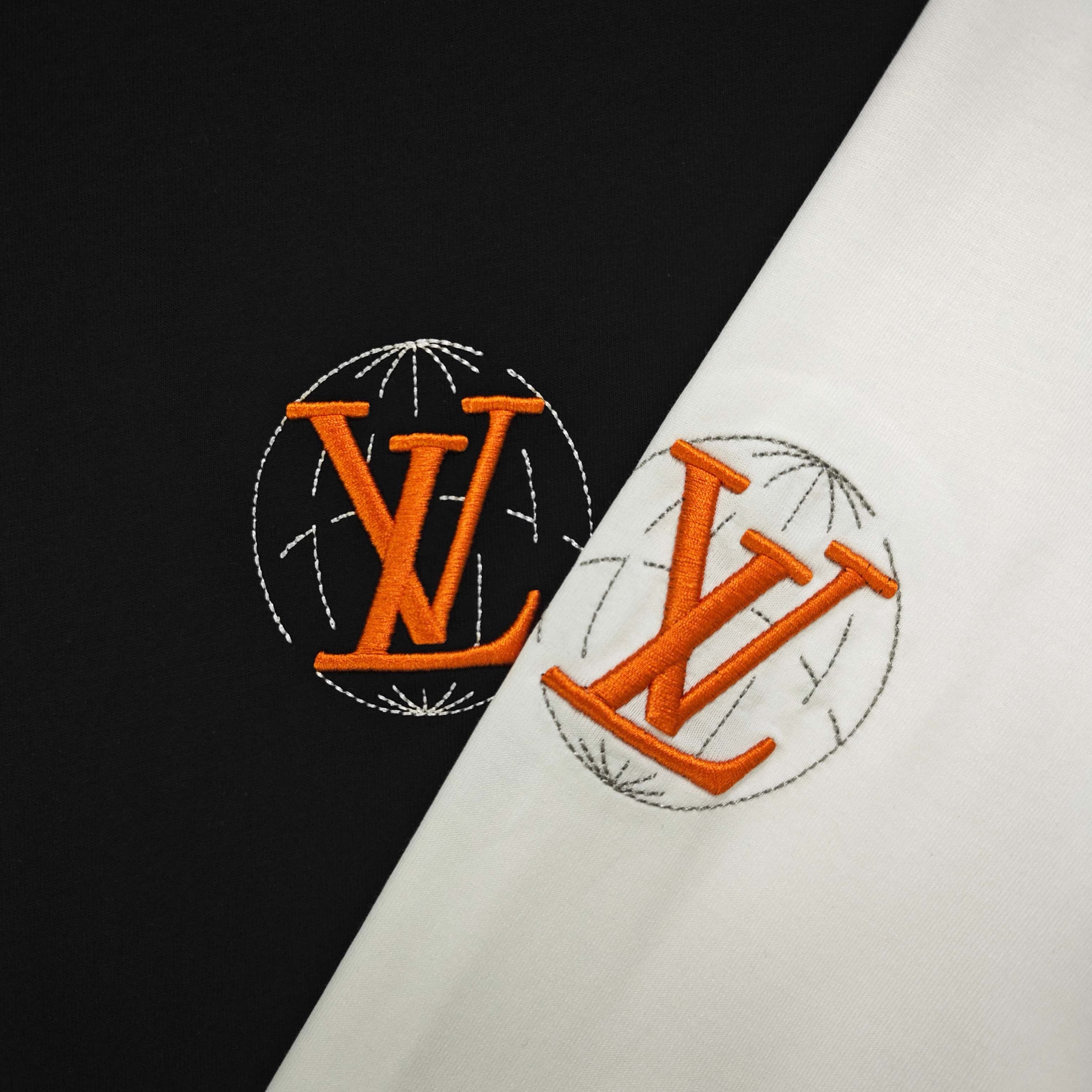 Louis Vuitton Earth Logo Embroidery Unisex Loose Fit Short Sleeve T-shirt product image 5 thumbnail