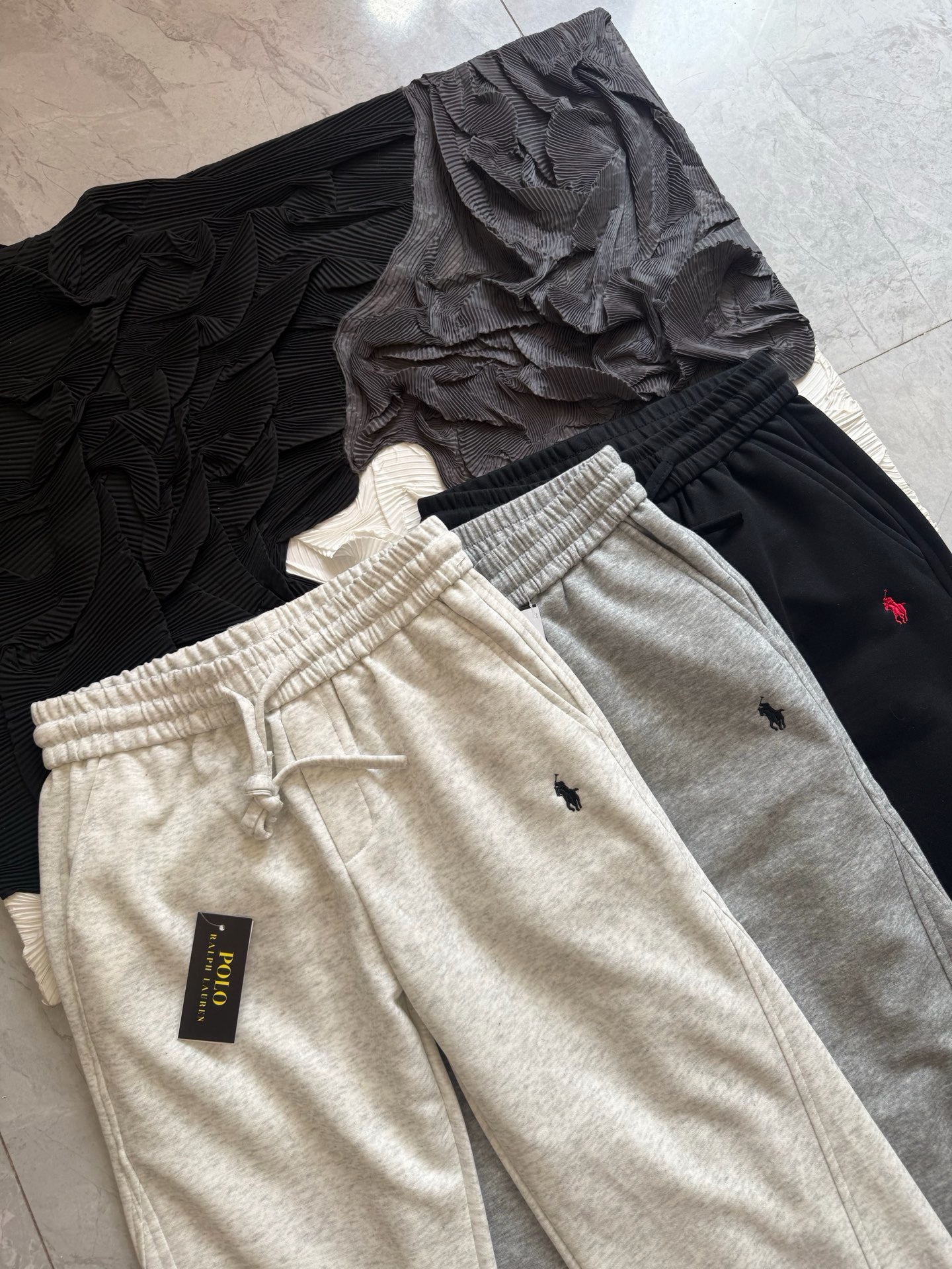 Polo Ralph Lauren Classic Pony Embroidery Curved Cut Casual Sweatpants product image 2 thumbnail