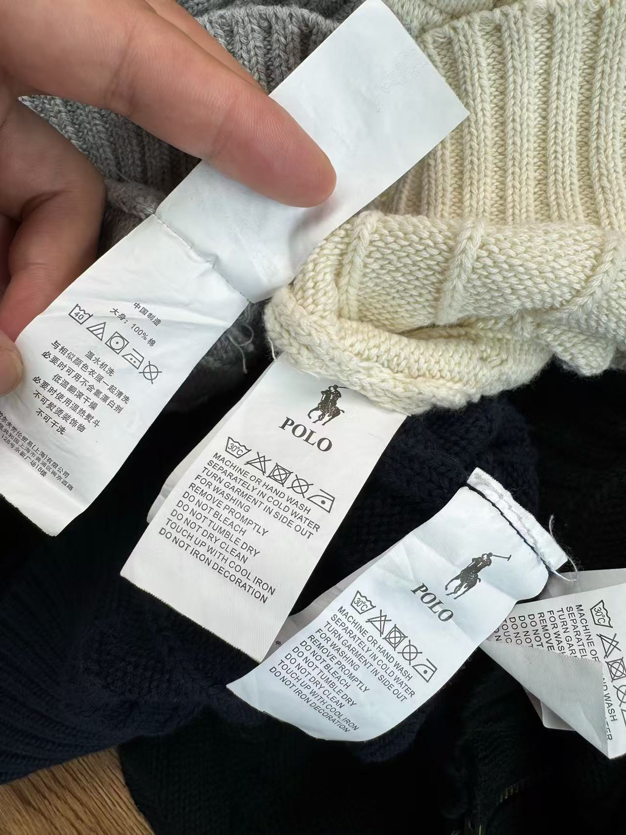 Ralph Lauren Pony Embroidery Cable Knit Zip Cardigan Unisex Jacket product image 6 thumbnail