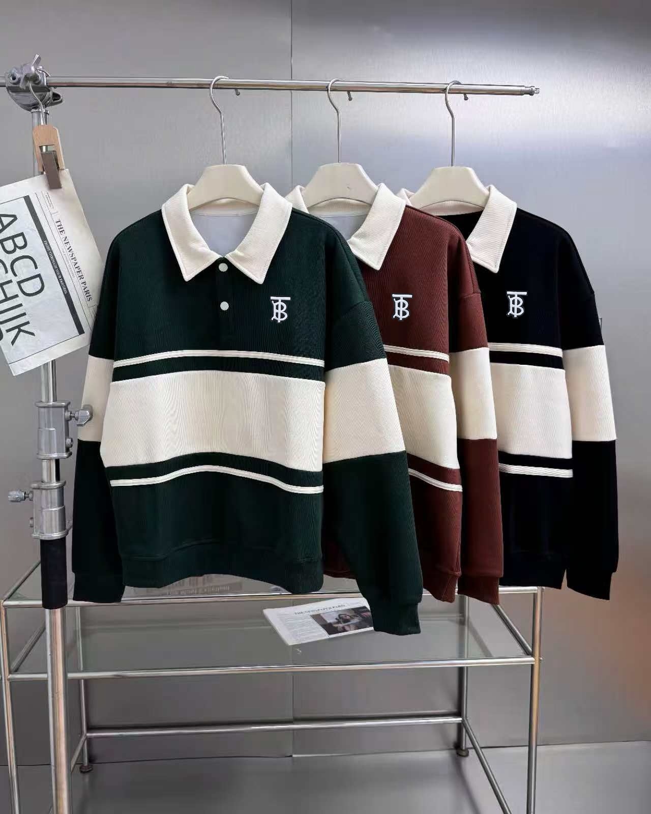 Burberry-2026ss-tb-colorblock-longsleeve-polo product image 3 thumbnail