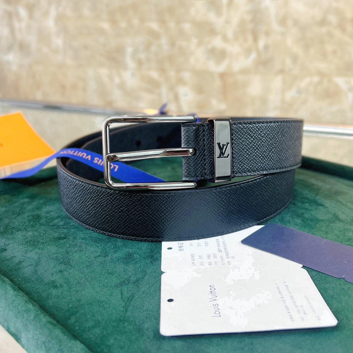 LV 115 Damier Epi Leather Belt
