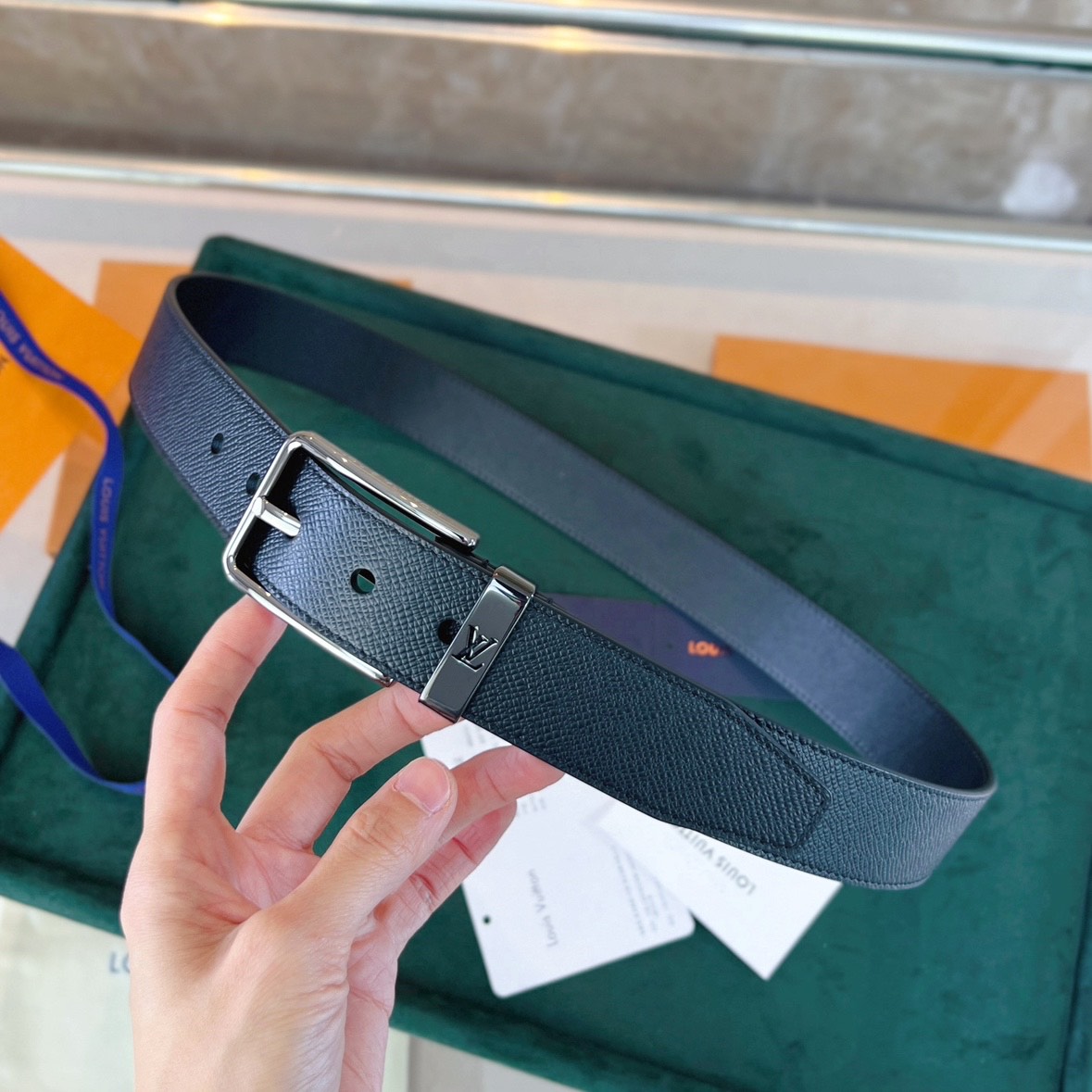 LV 115 Damier Epi Leather Belt product image 5 thumbnail