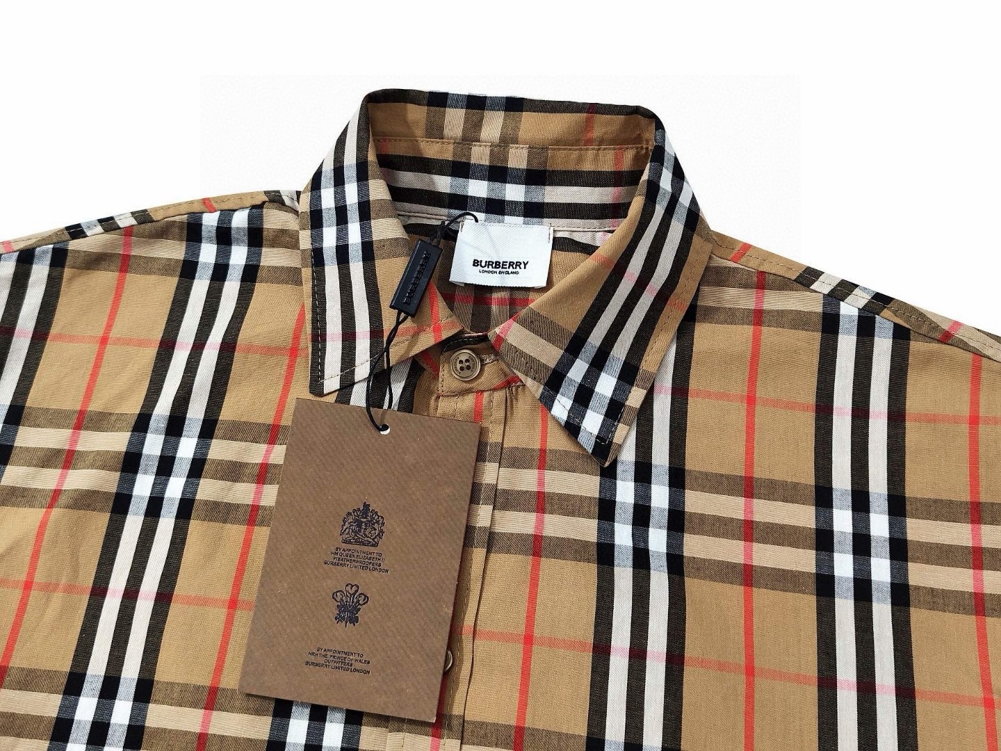 Burberry Classic Vintage Check Long Sleeve Unisex Shirt product image 3 thumbnail
