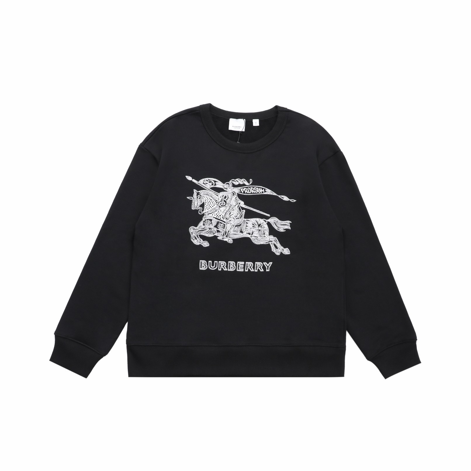 Burberry Classic Knight Embroidery Crew Neck Sweatshirt
