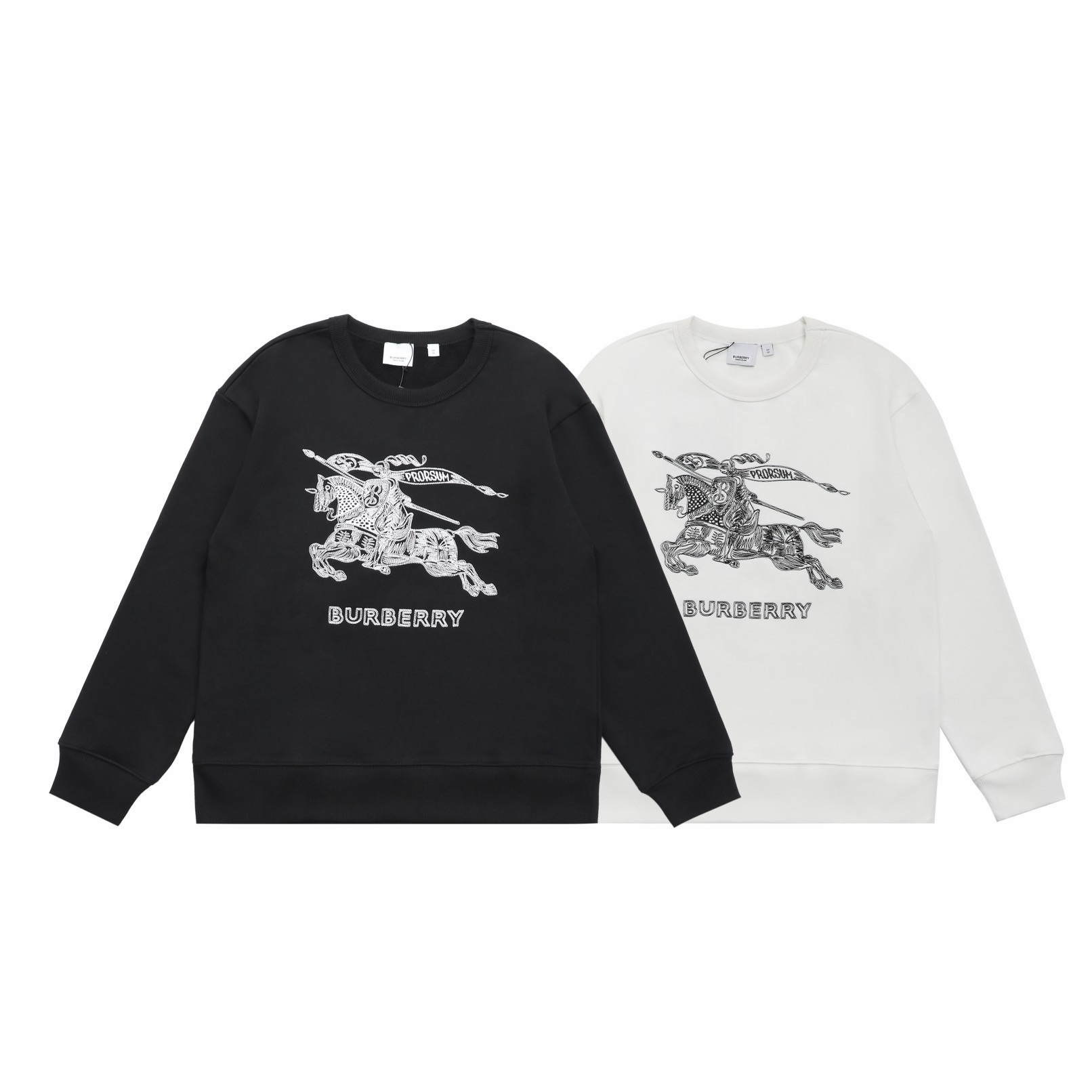 Burberry Classic Knight Embroidery Crew Neck Sweatshirt product image 3 thumbnail