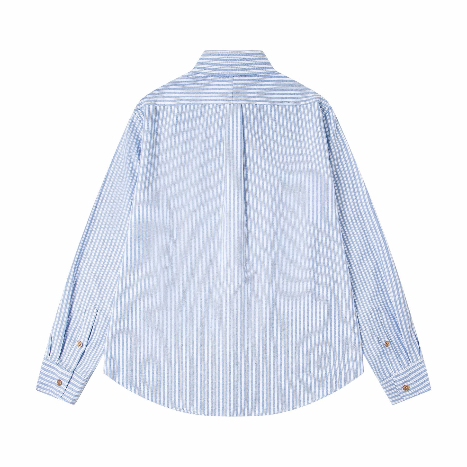 Miu Miu Mini Logo Striped Casual Shirt product image 2 thumbnail