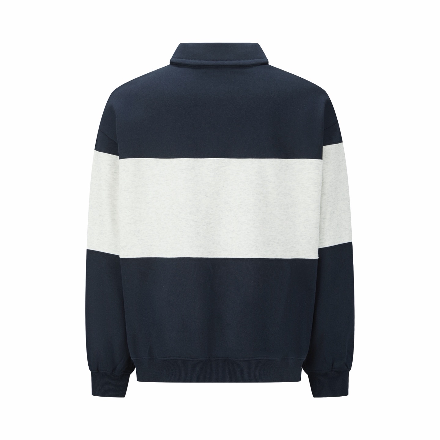 Miu Miu Embroidered Logo Color Block Half Zip Polo Sweatshirt product image 2 thumbnail