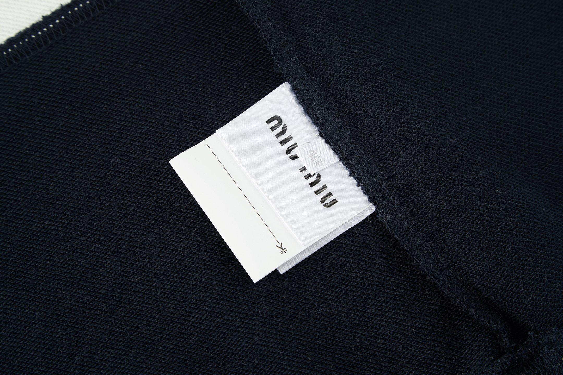 Miu Miu Embroidered Logo Color Block Half Zip Polo Sweatshirt product image 5 thumbnail