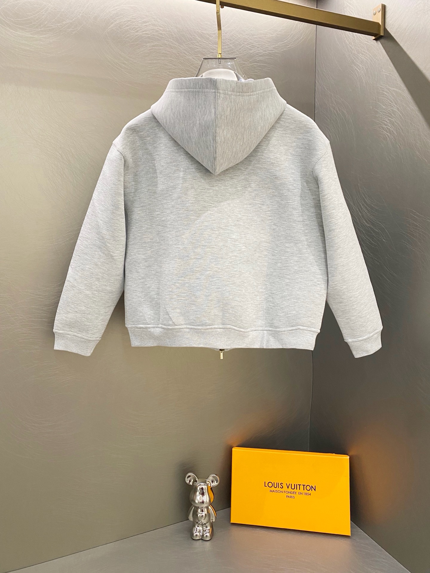 Miu Miu 2025 Embossed Logo Air Cotton Zip-up Hoodie product image 2 thumbnail