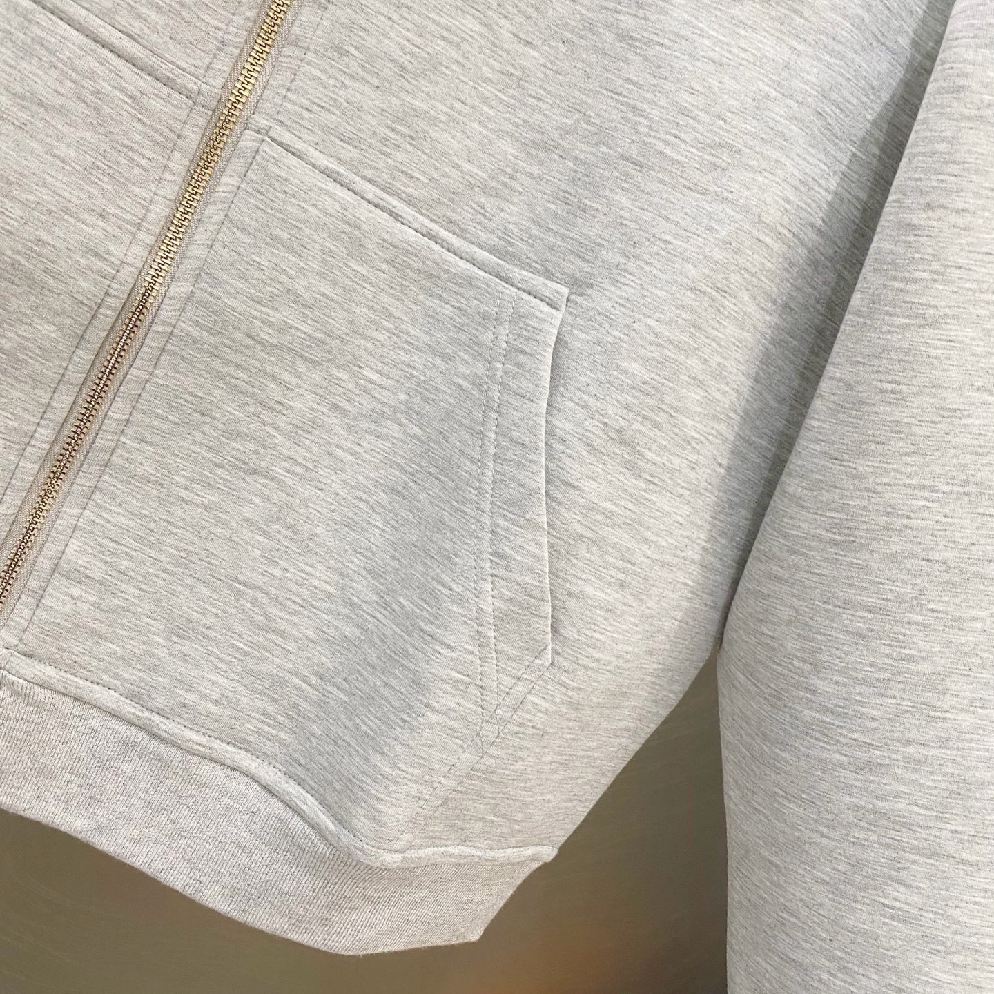 Miu Miu 2025 Embossed Logo Air Cotton Zip-up Hoodie product image 4 thumbnail