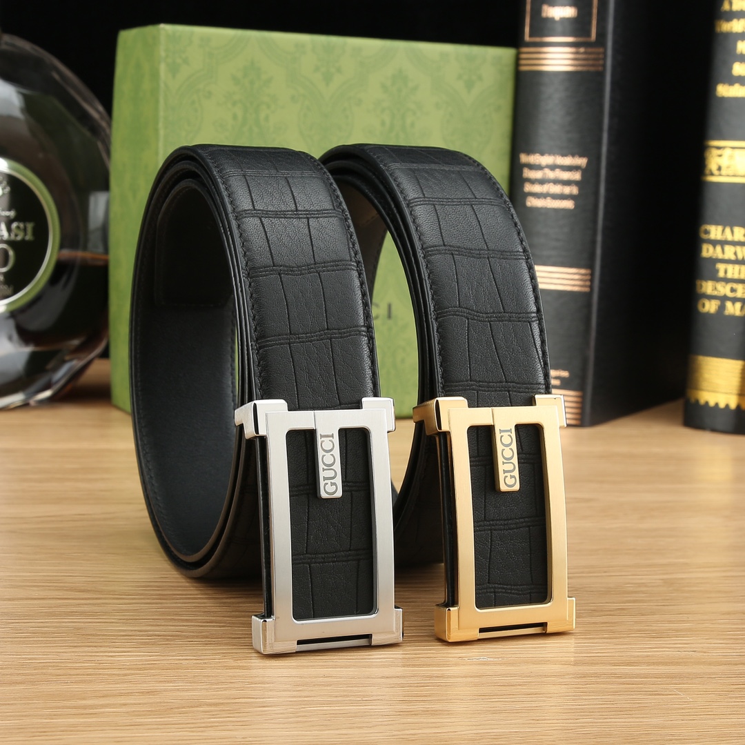 Gucci Reversible Calfskin Automatic Buckle Belt 3.5cm  product image 5 thumbnail