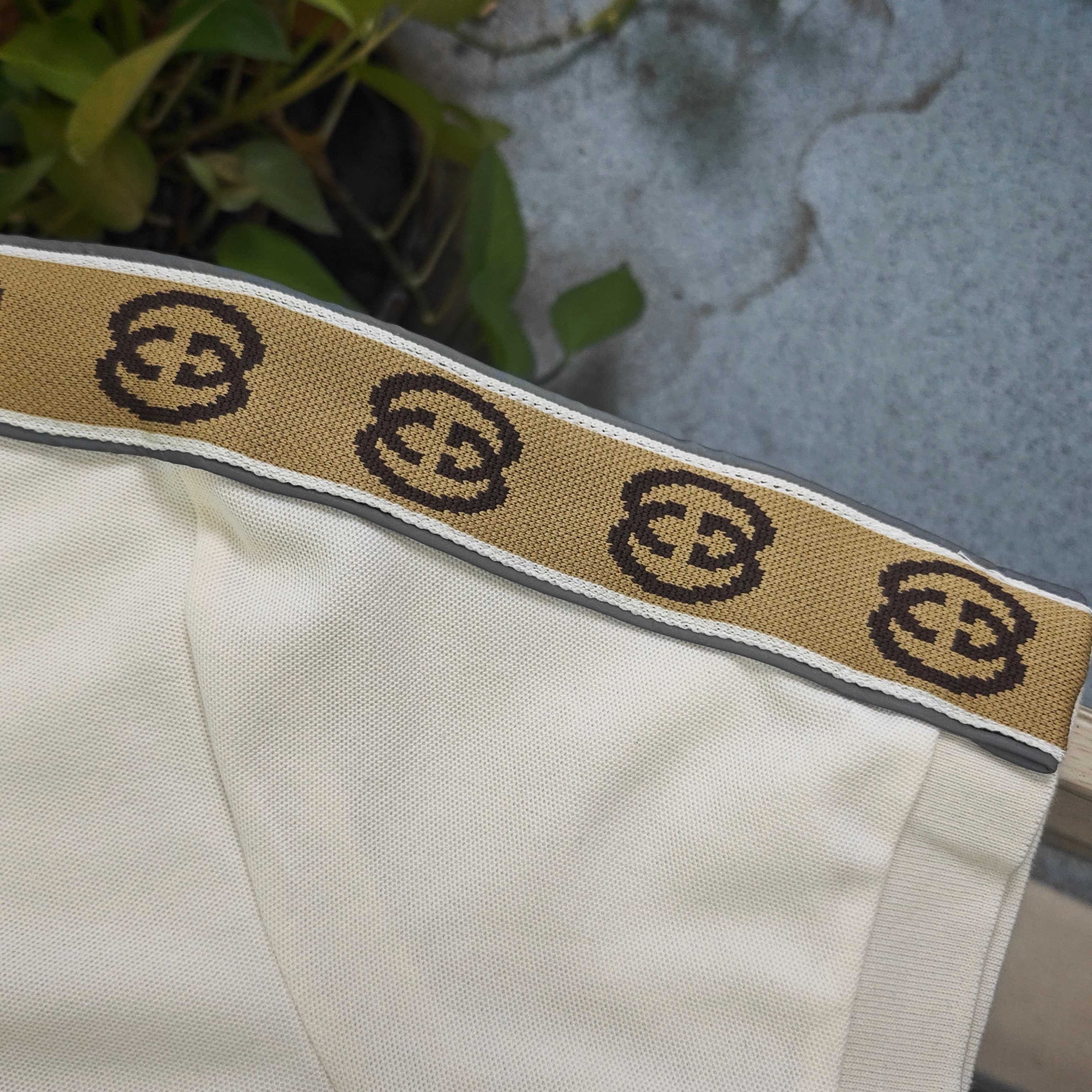Gucci Reflective Strap Jacquard Embroidered Pique Polo Shirt product image 4 thumbnail