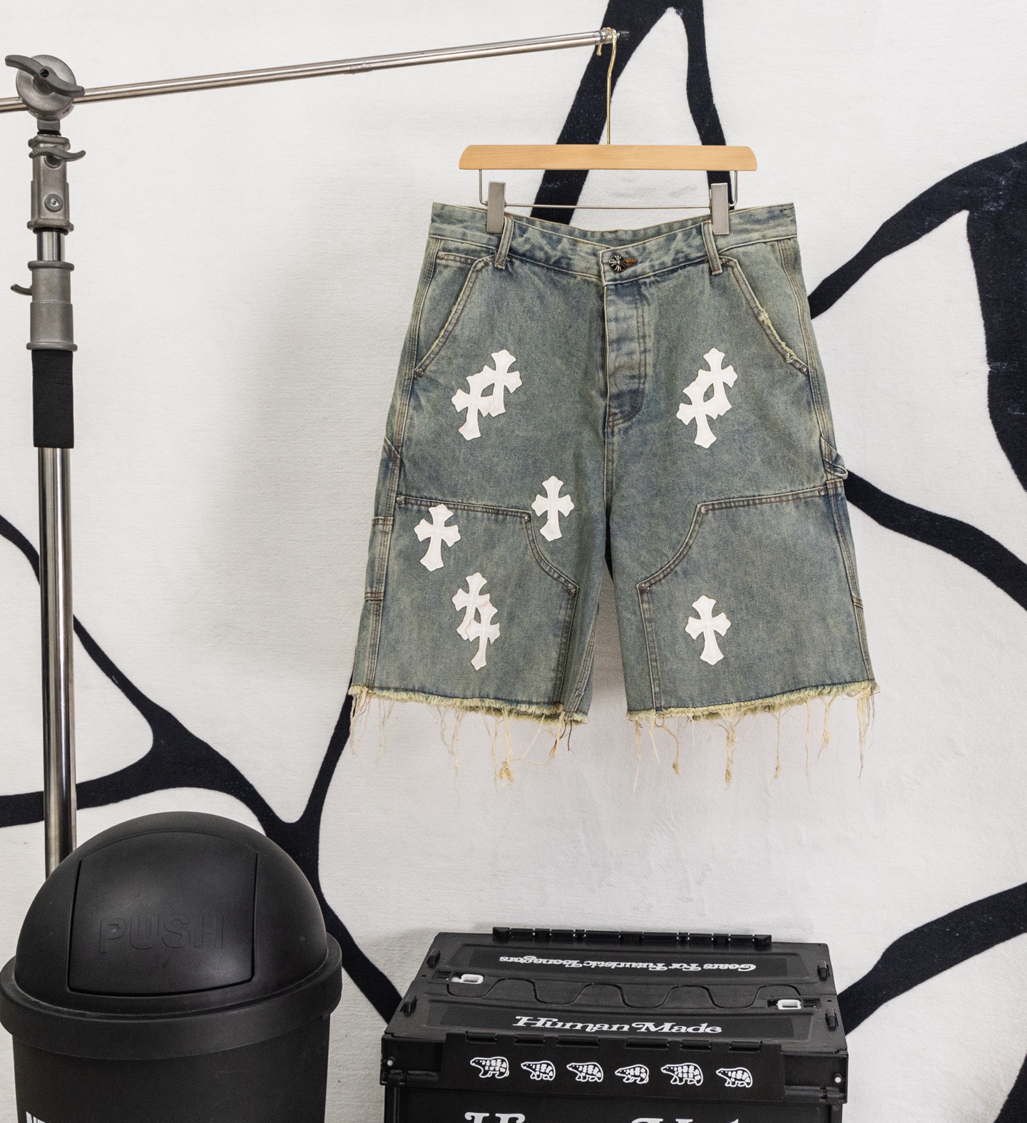 Chrome Hearts City Limited Vintage Remake Denim Shorts