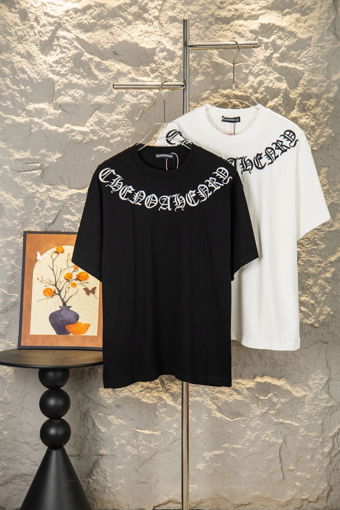 Chrome Hearts 26SS Neck Surround Gothic Embroidery Vintage Tee product image 3 thumbnail