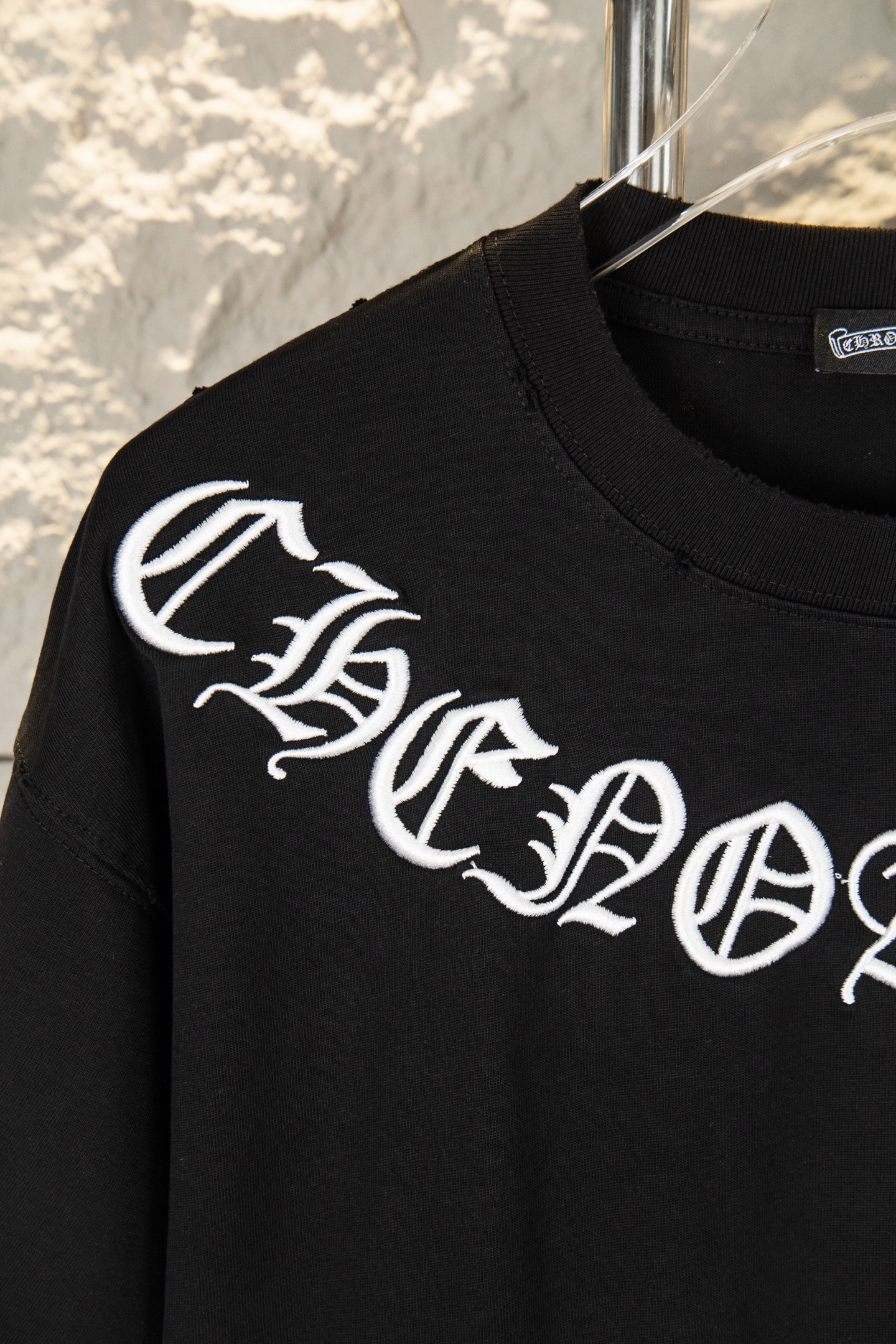 Chrome Hearts 26SS Neck Surround Gothic Embroidery Vintage Tee product image 6 thumbnail