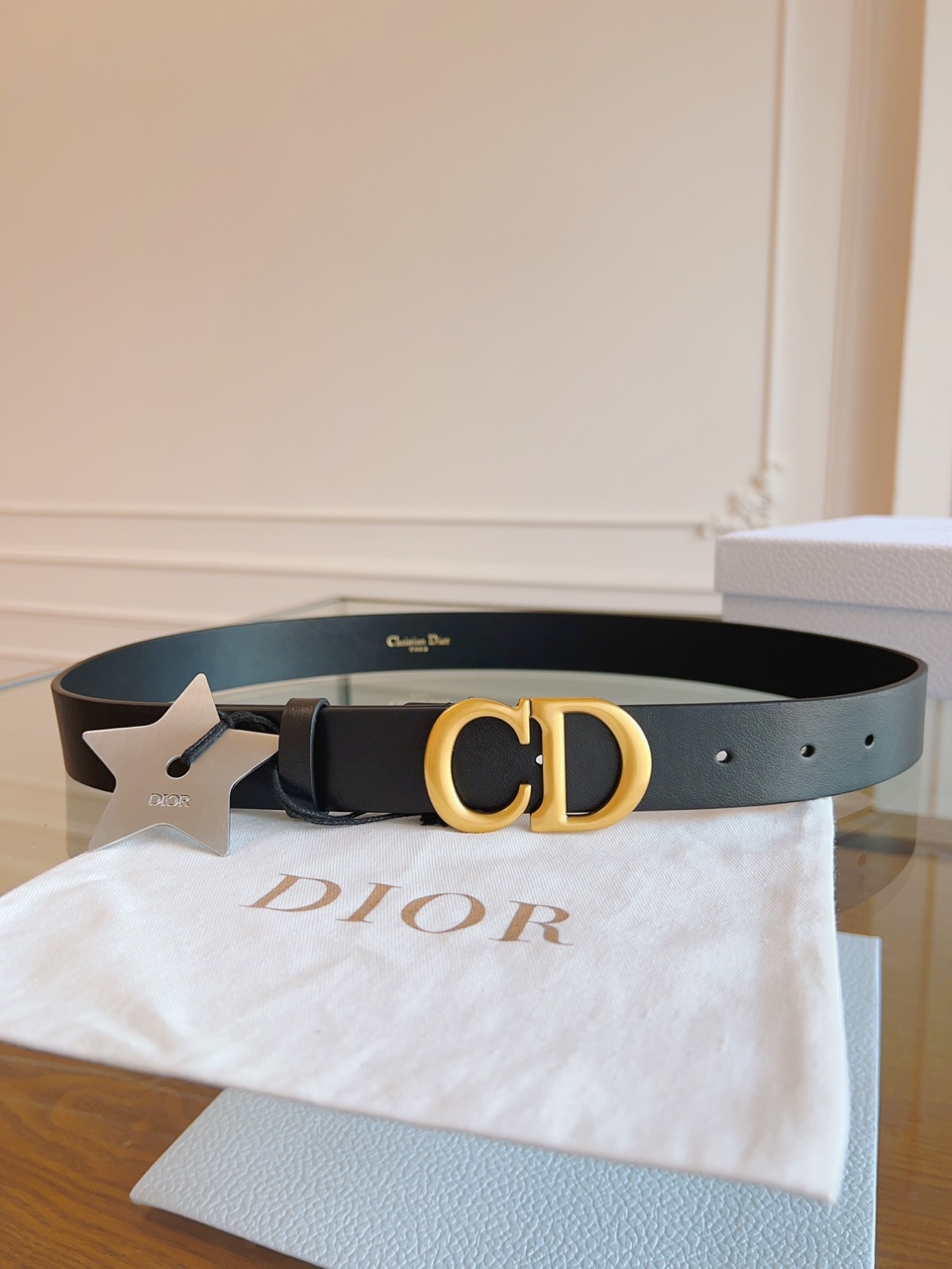 Dior 30 Montaigne Lucky Star CD Buckle Belt  product image 2 thumbnail