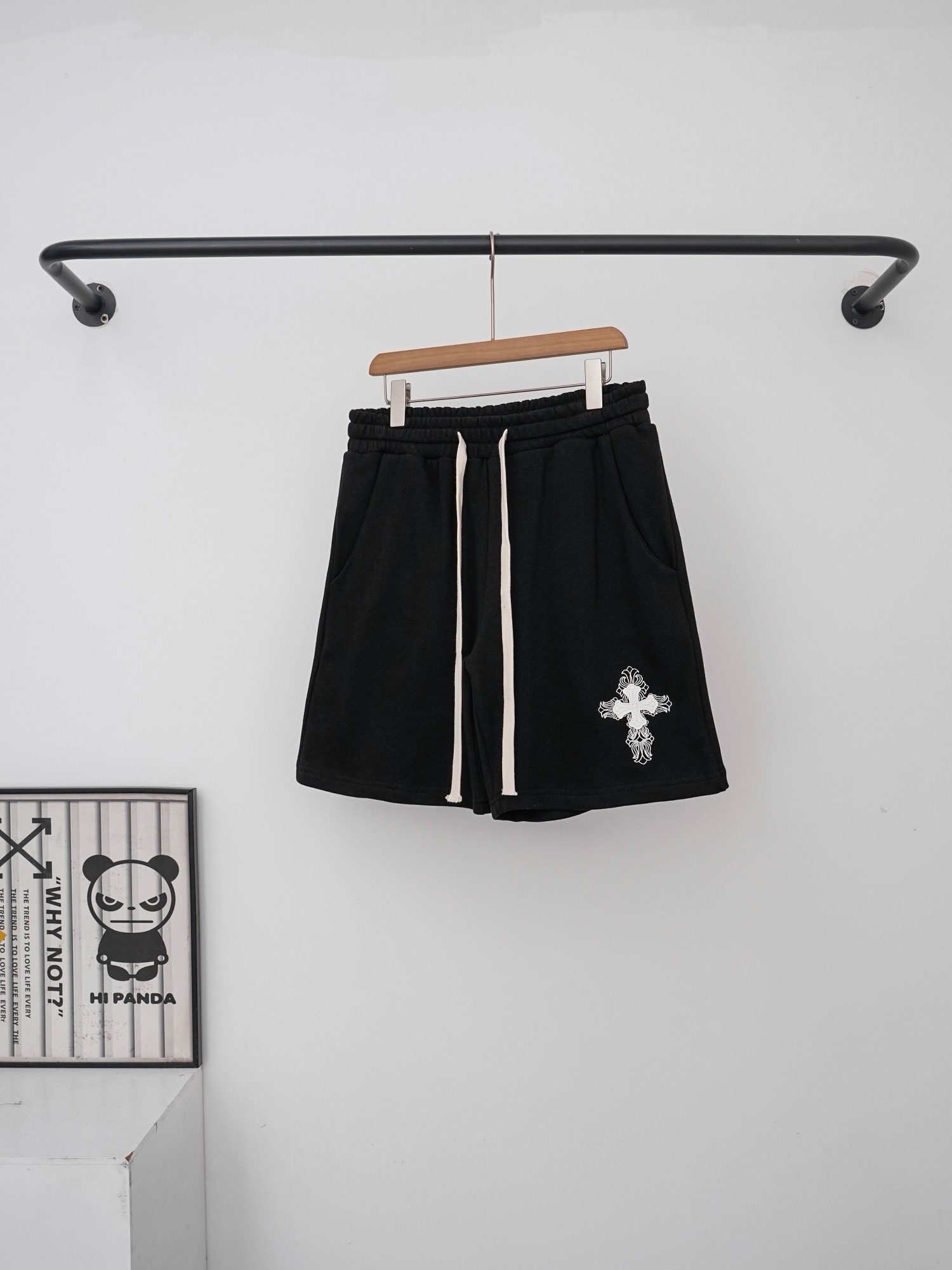 Chrome Hearts 2026SS Cross Embroidery 360G Terry Cotton Casual Shorts