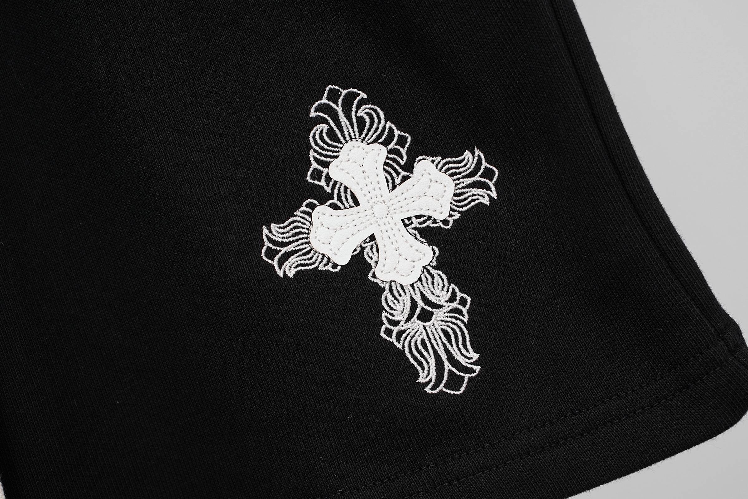 Chrome Hearts 2026SS Cross Embroidery 360G Terry Cotton Casual Shorts product image 4 thumbnail