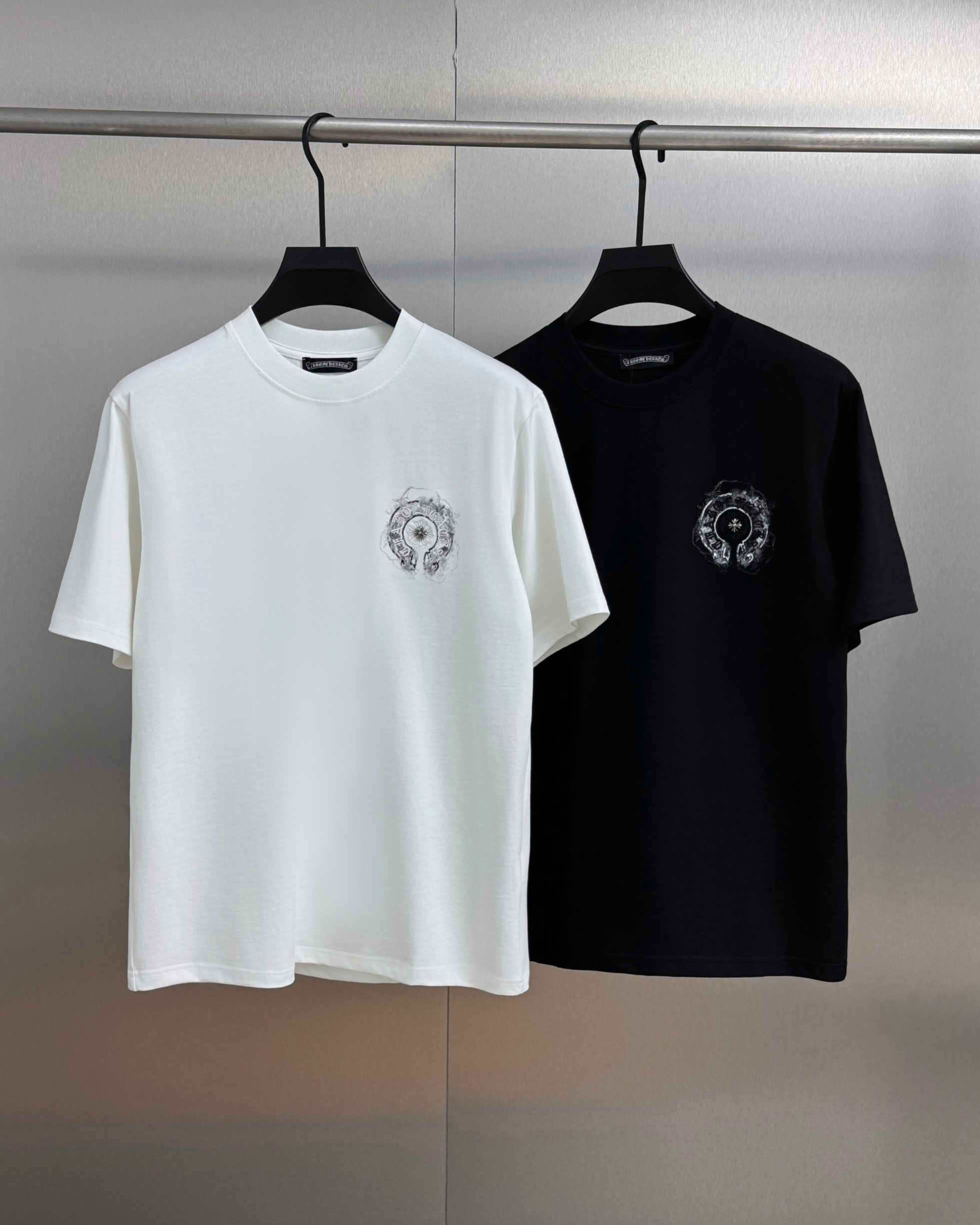 Chrome Hearts Heavyweight Sanskrit Splash Ink Embroidered Logo Crew Neck Tee product image 3 thumbnail