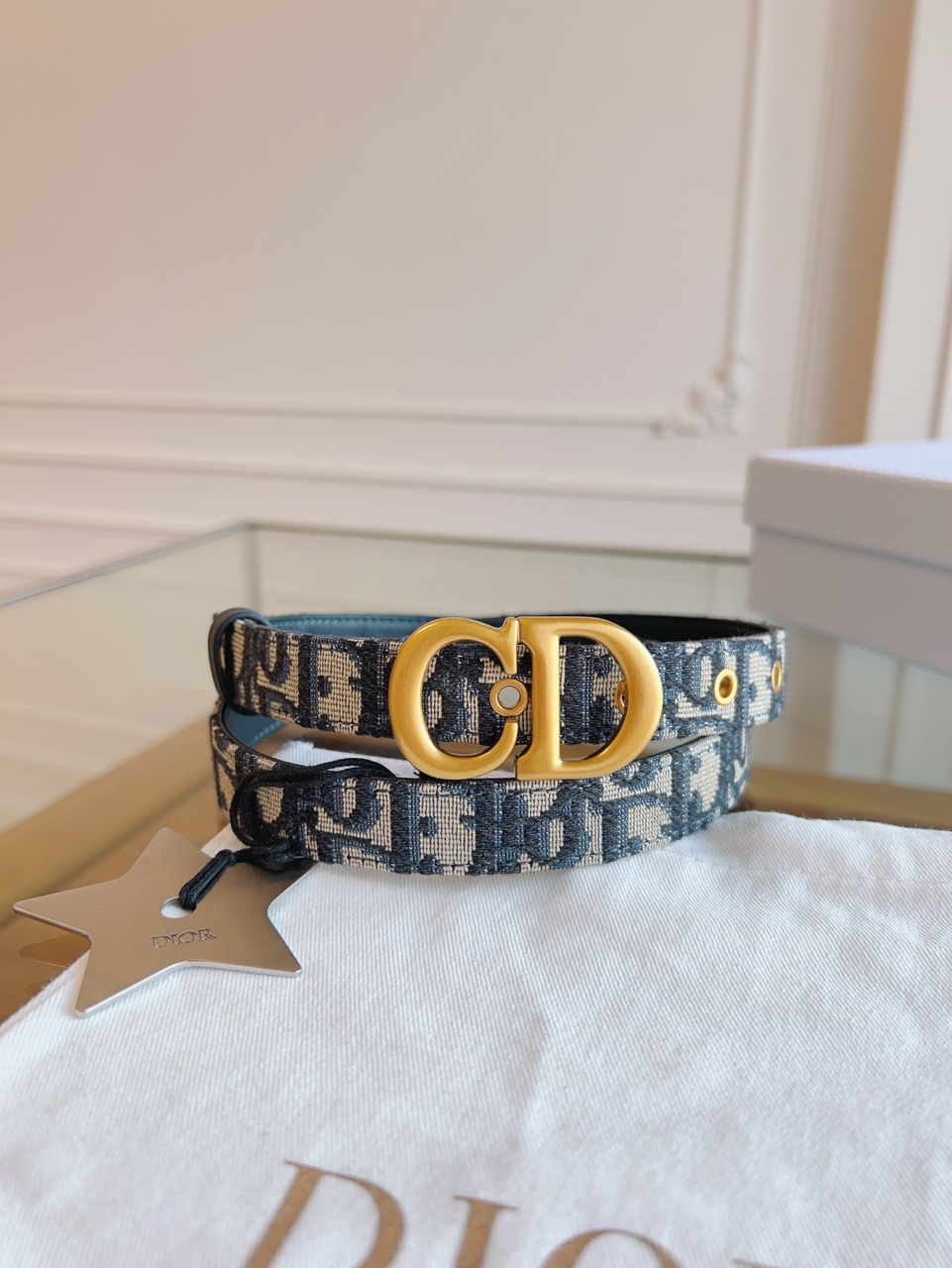 Dior 30 Montaigne Lucky Star CD Buckle Belt  product image 2 thumbnail