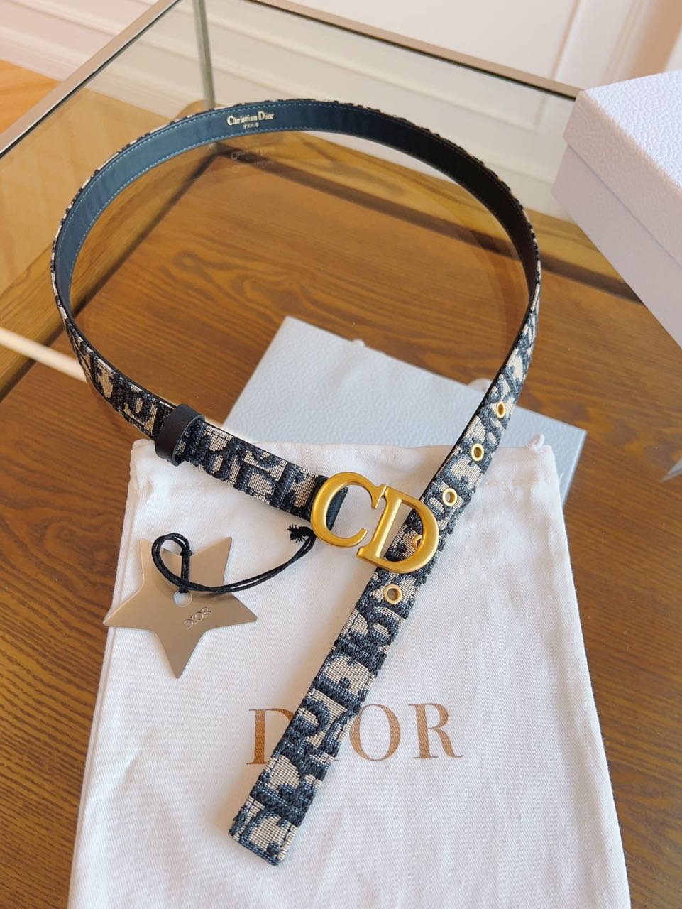 Dior 30 Montaigne Lucky Star CD Buckle Belt  product image 5 thumbnail