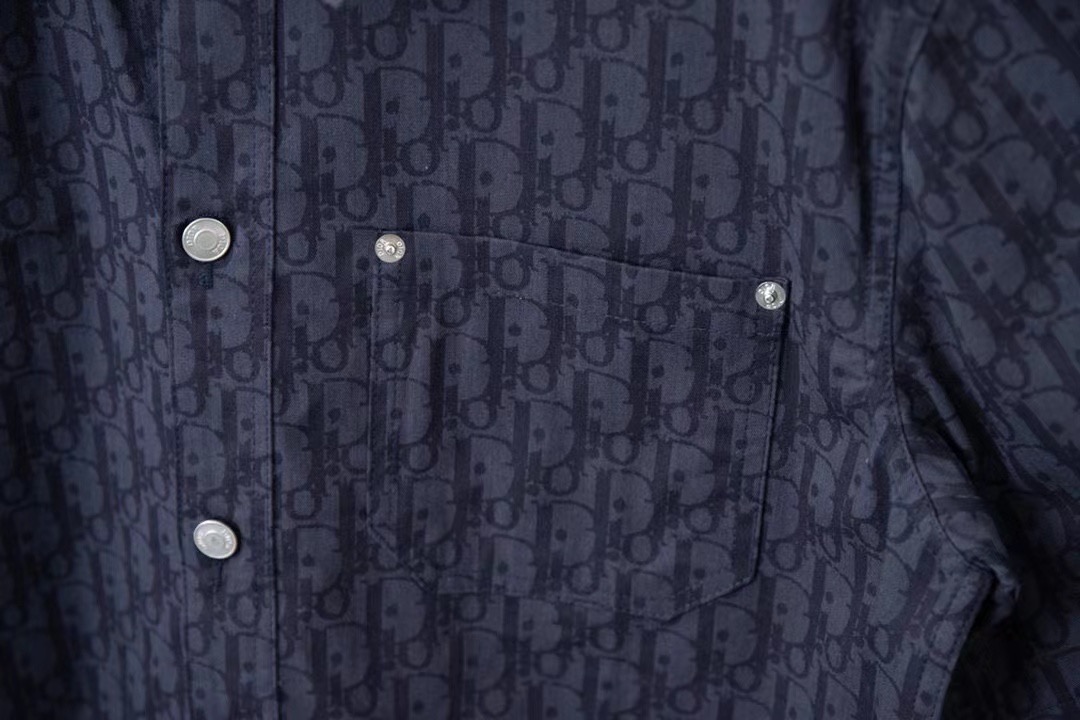Dior SS24 All Over Jacquard Logo Short Sleeve Shirt product image 3 thumbnail