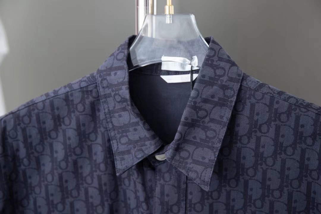 Dior SS24 All Over Jacquard Logo Short Sleeve Shirt product image 4 thumbnail
