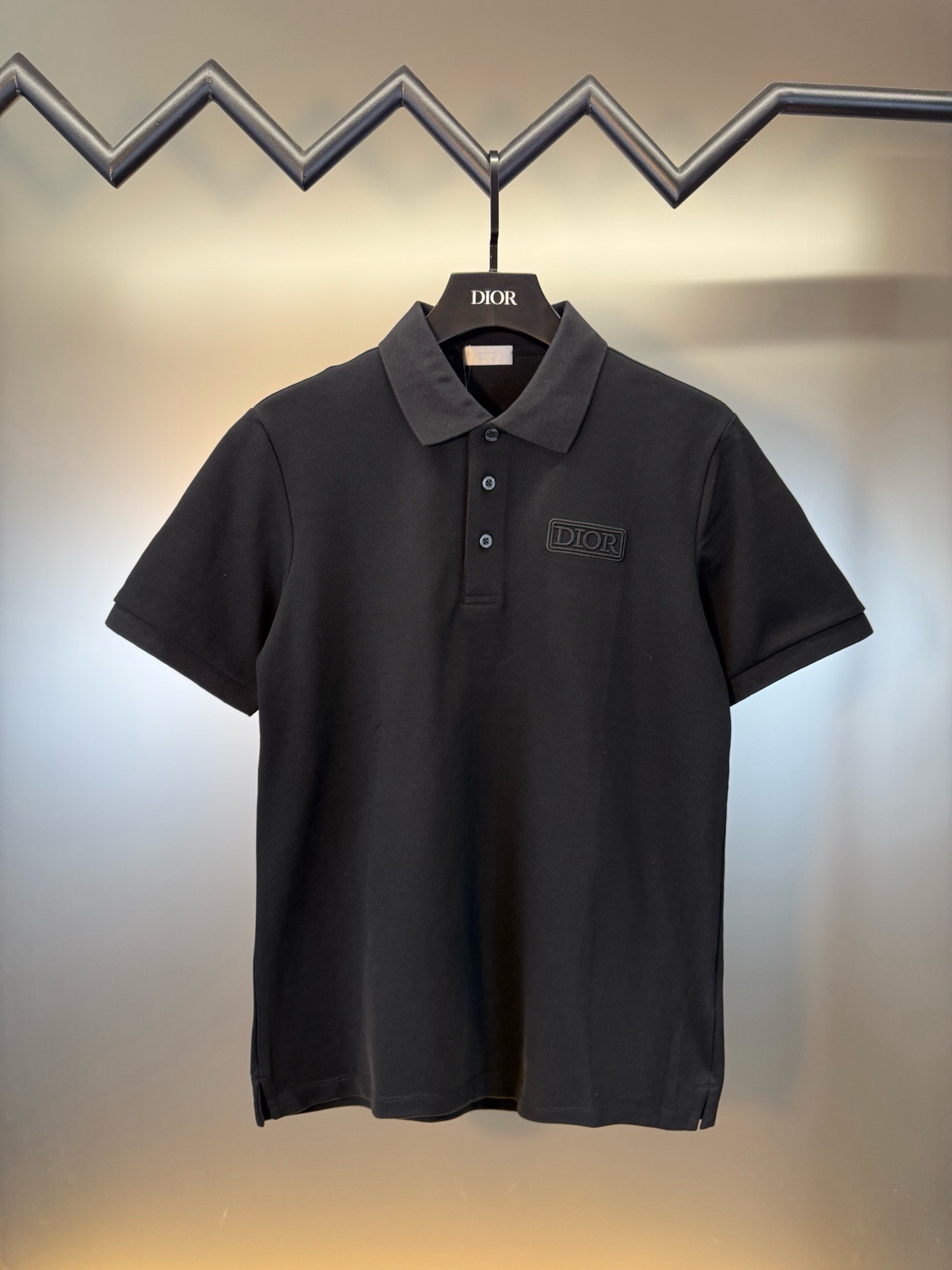 Dior Logo Embroidery Pique Polo Shirt product image 2 thumbnail