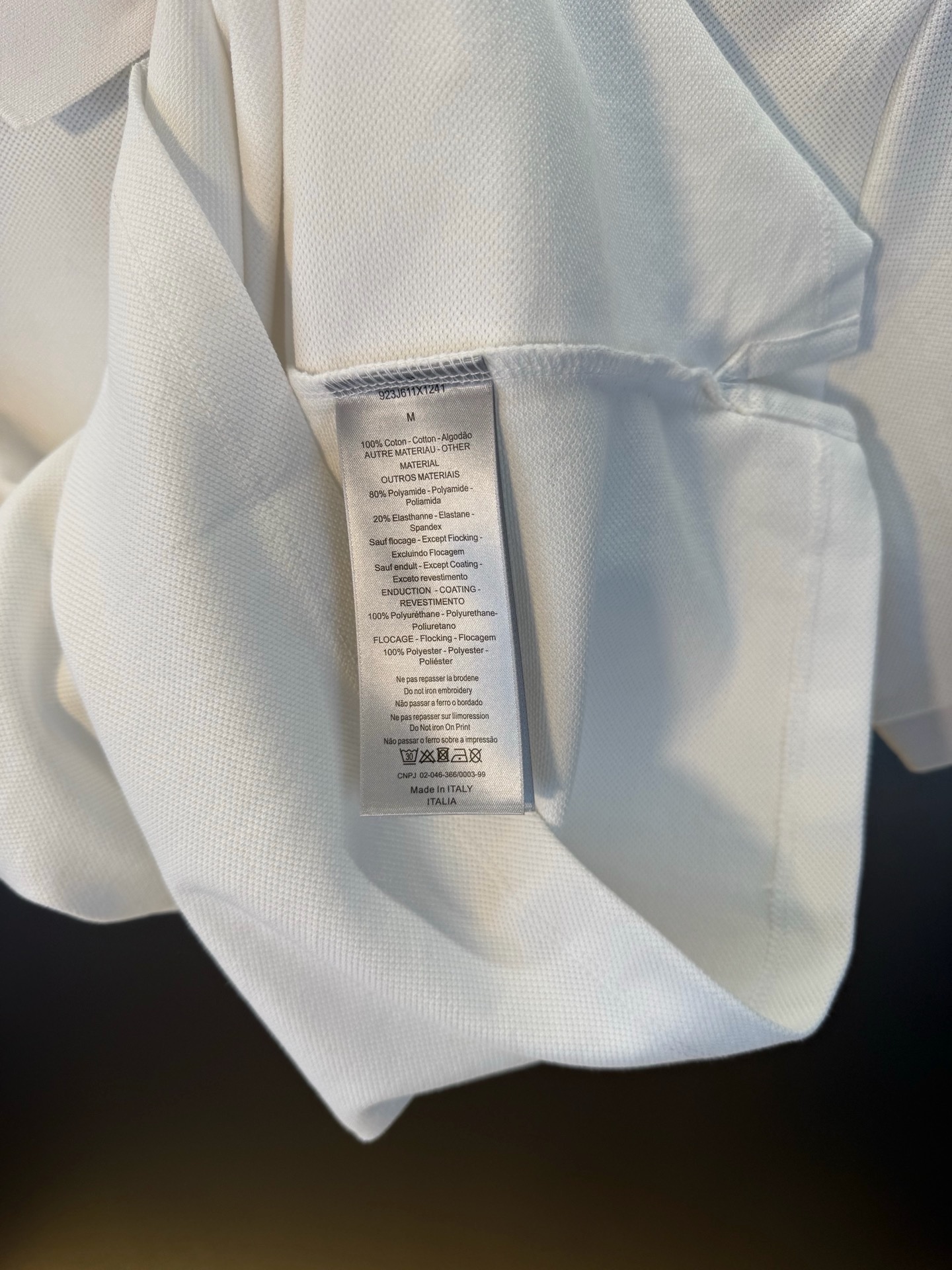 Dior Logo Embroidery Pique Polo Shirt product image 5 thumbnail