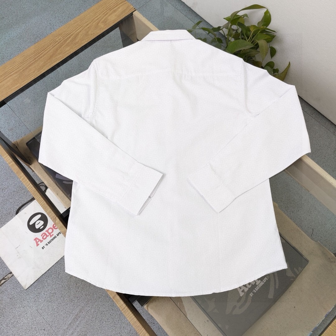 Dior Embroidered Logo Pocket Casual Long Sleeve Shirt product image 2 thumbnail