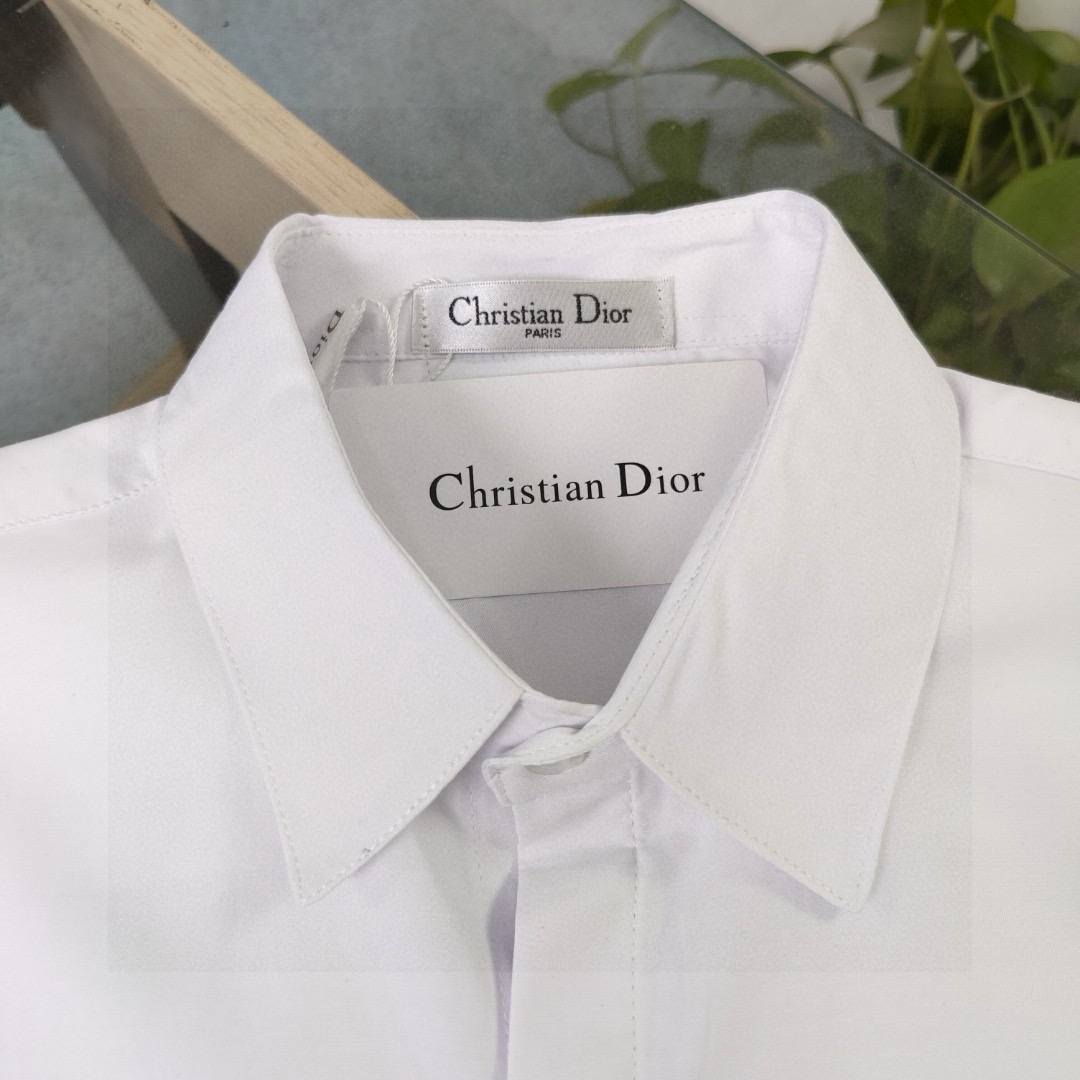 Dior Embroidered Logo Pocket Casual Long Sleeve Shirt product image 5 thumbnail