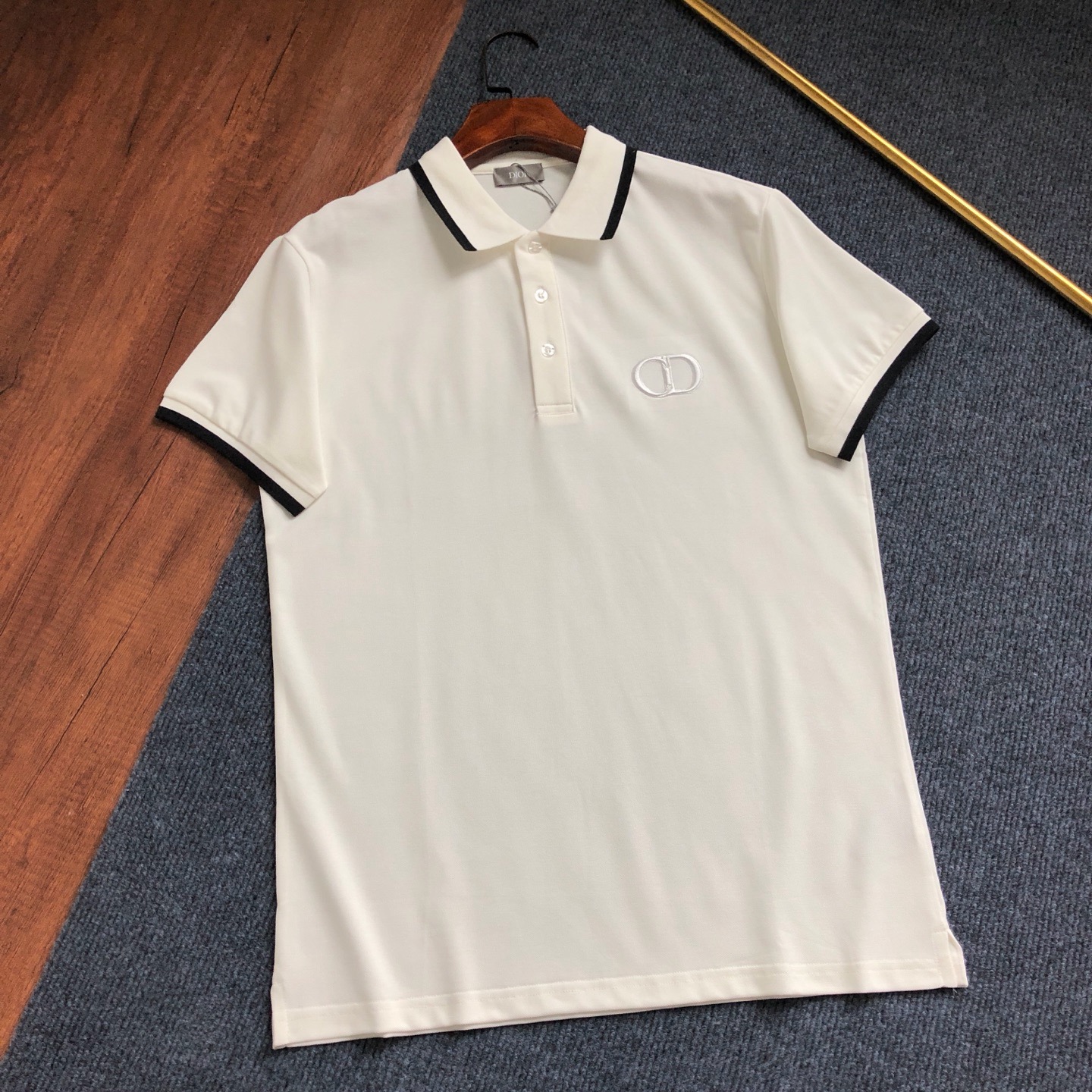 Dior Classic Logo Embroidered Polo Shirt