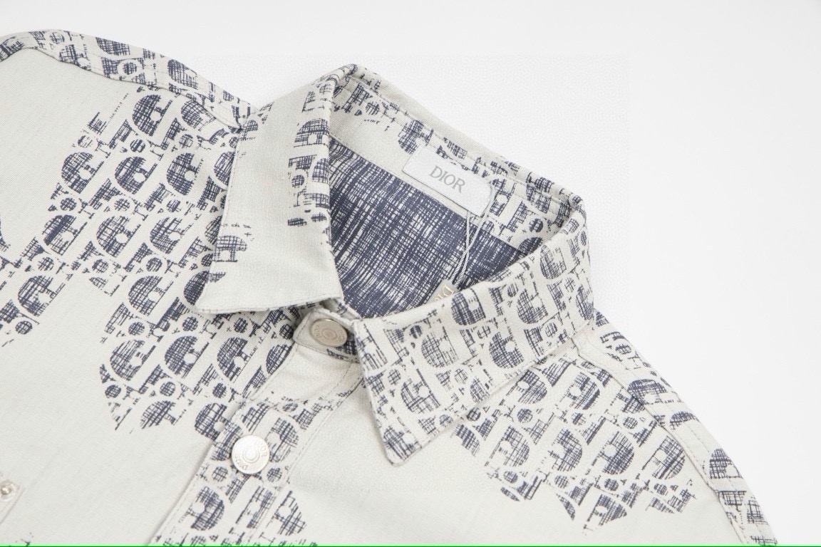 Dior Graffiti Washed Denim Shirt product image 3 thumbnail