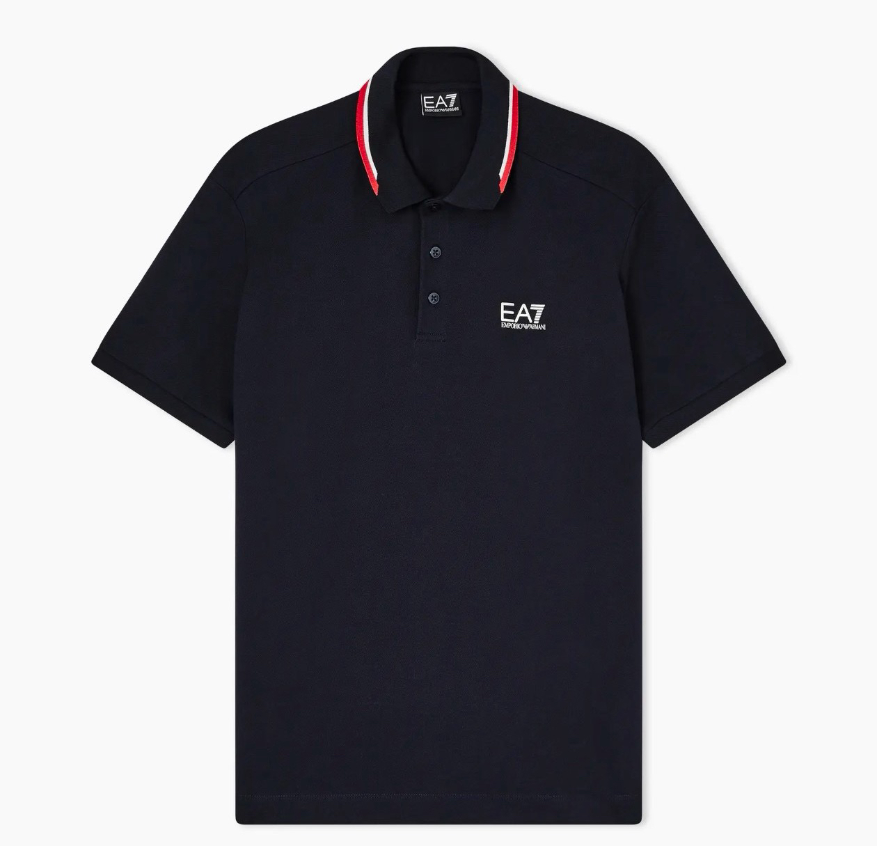 EA7 Emporio Armani Men's Color Collar Solid Polo Shirt