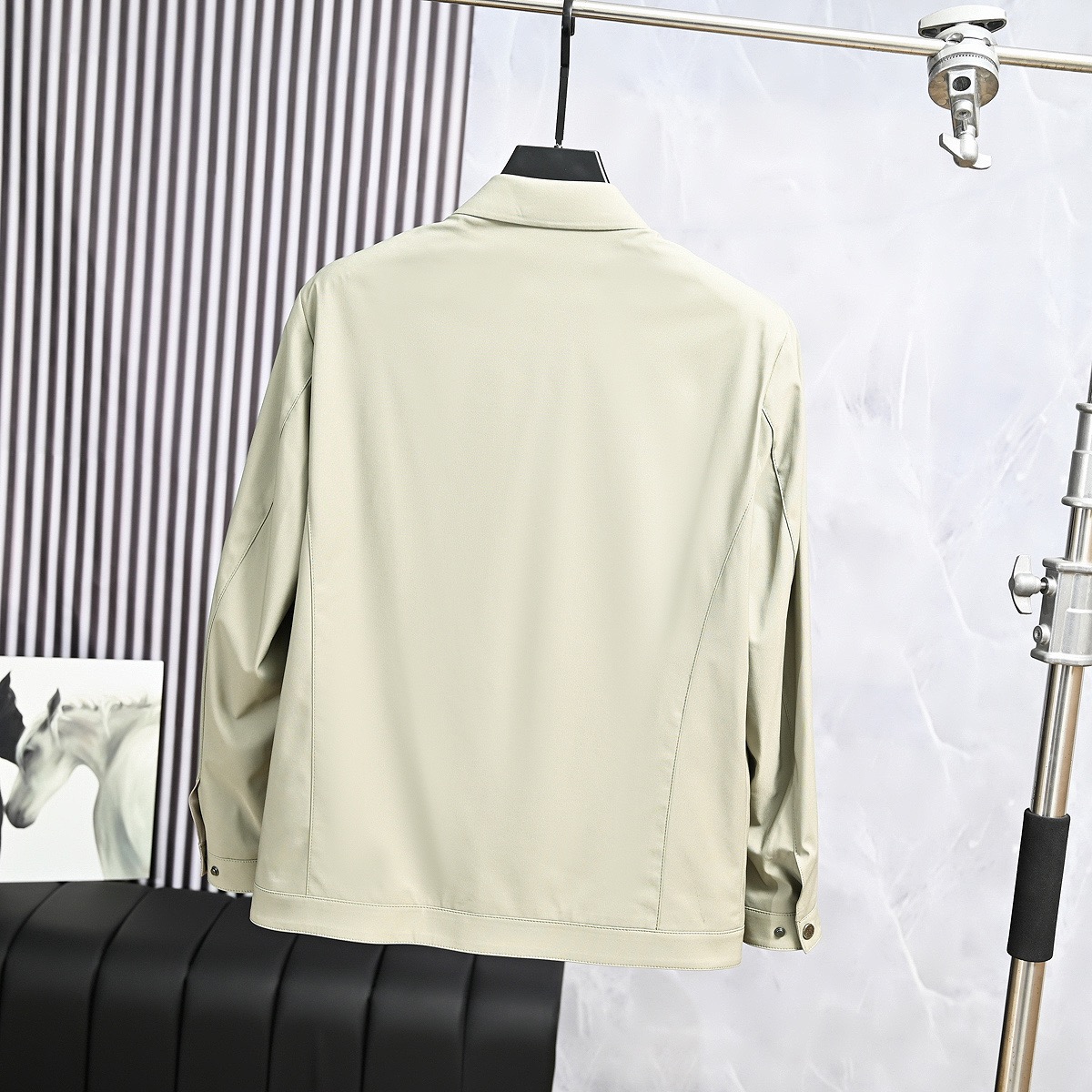 Armani 26SS Lapel Zipper Business Casual Jacket product image 2 thumbnail