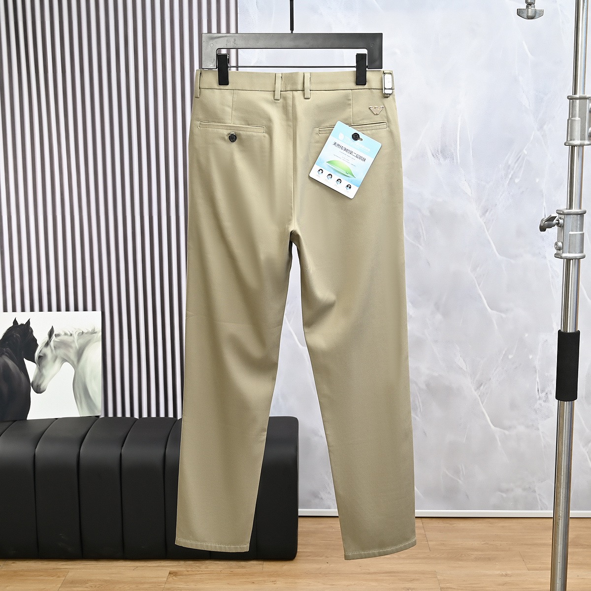 Armani 26SS Men's Lyocell Business Casual Trousers product image 2 thumbnail