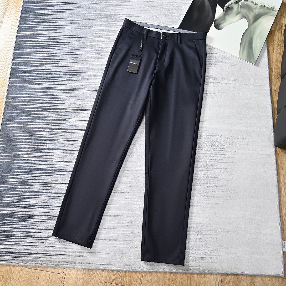 Armani 26SS Men's Lyocell Business Casual Trousers product image 3 thumbnail