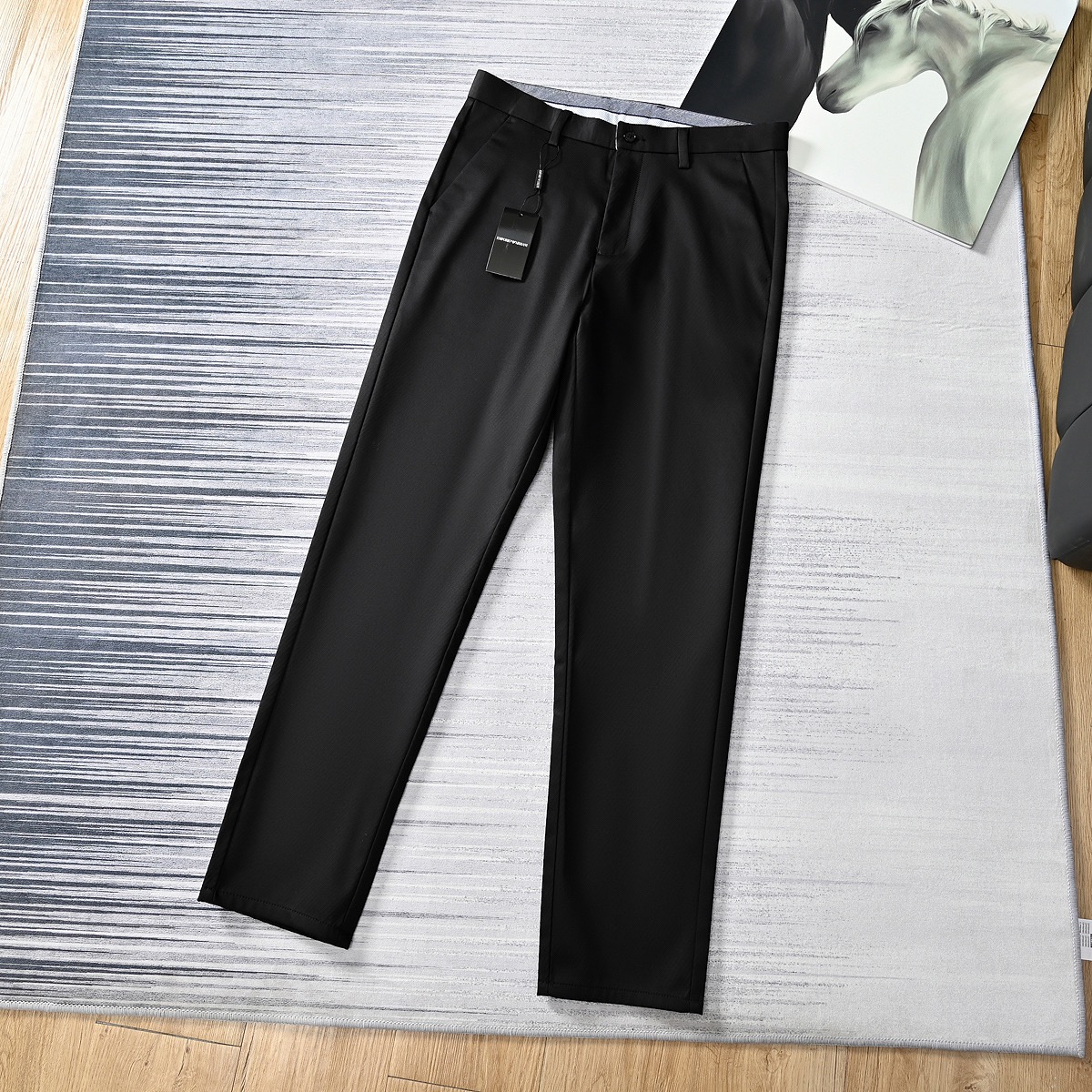 Armani 26SS Men's Lyocell Business Casual Trousers product image 4 thumbnail