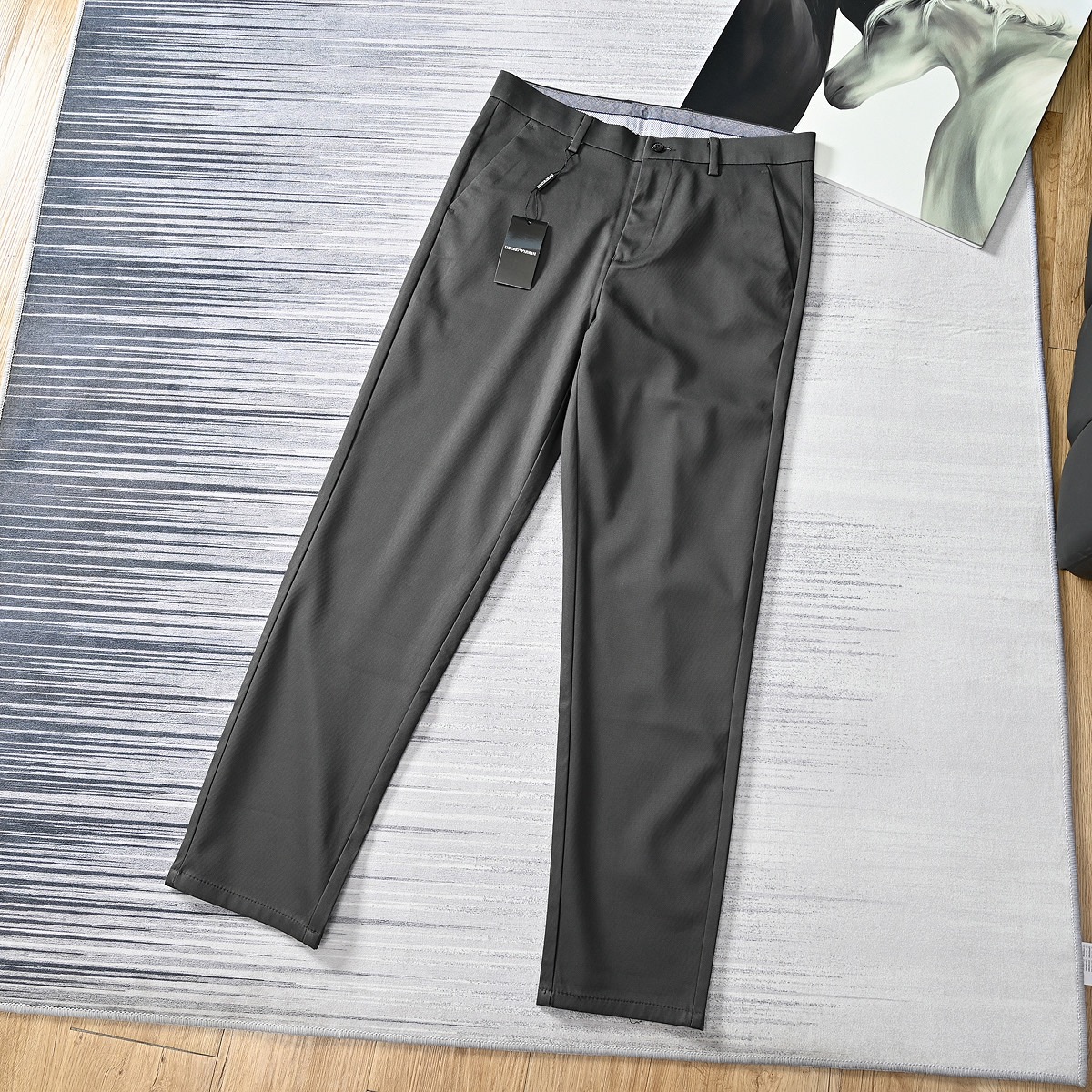 Armani 26SS Men's Lyocell Business Casual Trousers product image 5 thumbnail