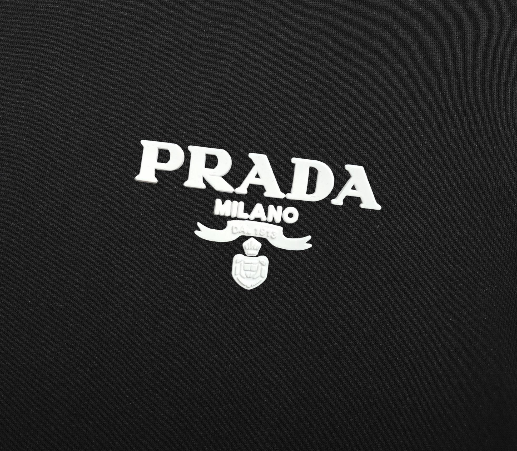 Prada 3D Print Mink Fleece Crewneck Sweatshirt product image 3 thumbnail