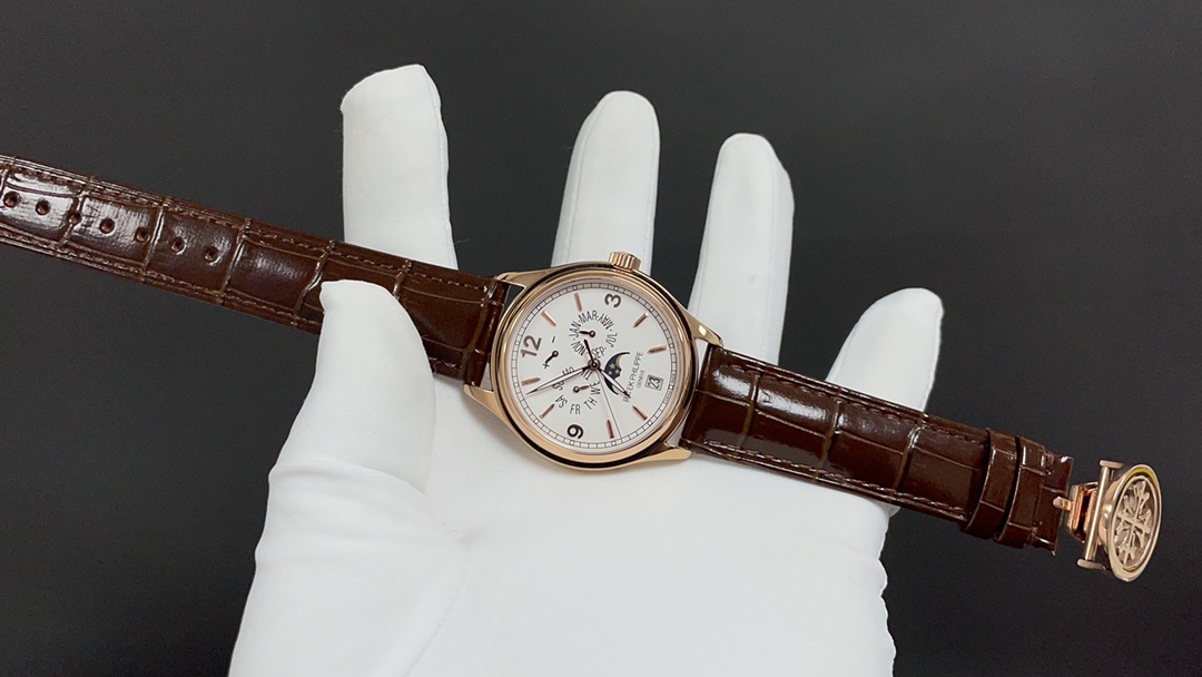 Patek Philippe 5146R / 5147-Style Annual Calendar Moonphase Watch product image 2 thumbnail