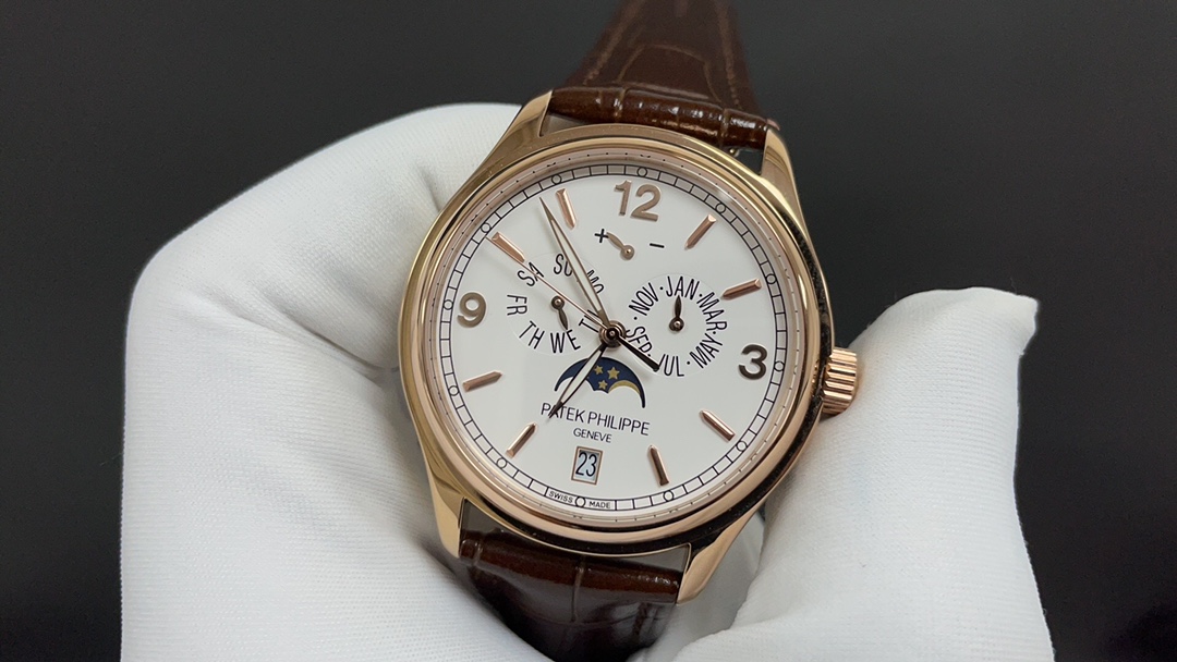 Patek Philippe 5146R / 5147-Style Annual Calendar Moonphase Watch product image 3 thumbnail
