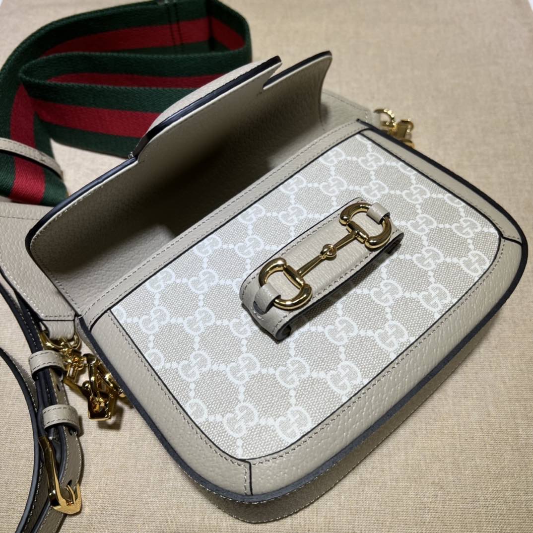     GG-Pattern Oatmeal Beige Mini Shoulder Bag product image 6 thumbnail