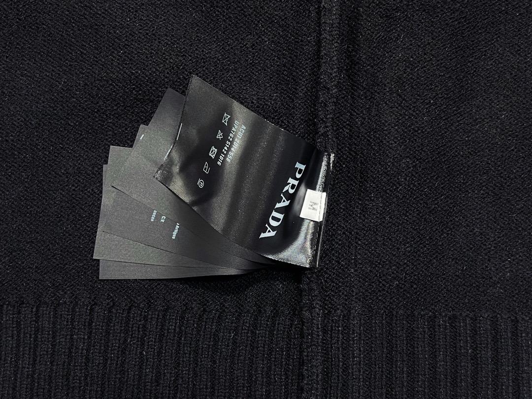 Prada-Style Logo Crew Neck Knit Sweater product image 3 thumbnail