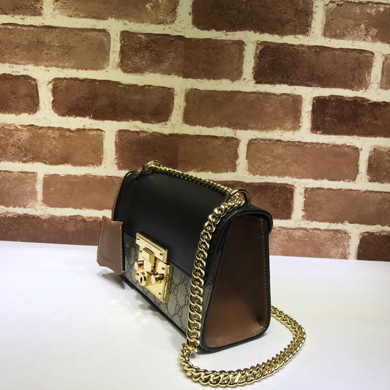     Gucci-Style Padlock GG Chain Shoulder Bag