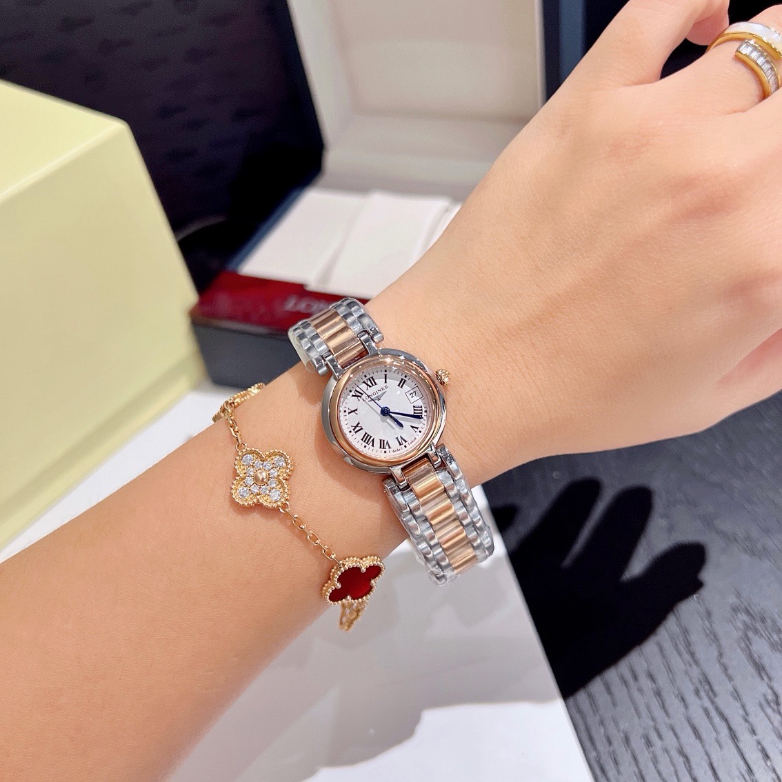 Longines-Style Primaluna Silver Ladies Watch product image 6 thumbnail