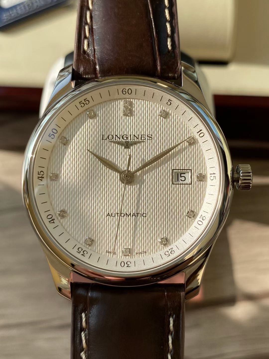 Longines-Style Master Collection Diamond Marker Automatic Watch
