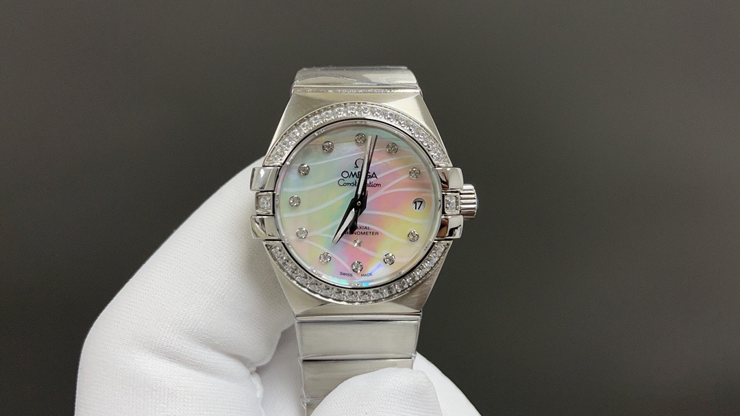 Omega Constellation Pluma Ladies Watch – Iridescent Blue Mother-of-Pearl Dial product image 2 thumbnail
