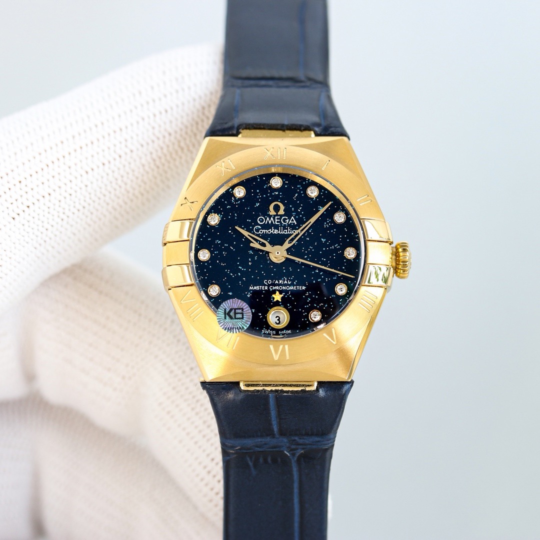 Omega-Style Constellation 29mm Co-Axial Ladies Watch